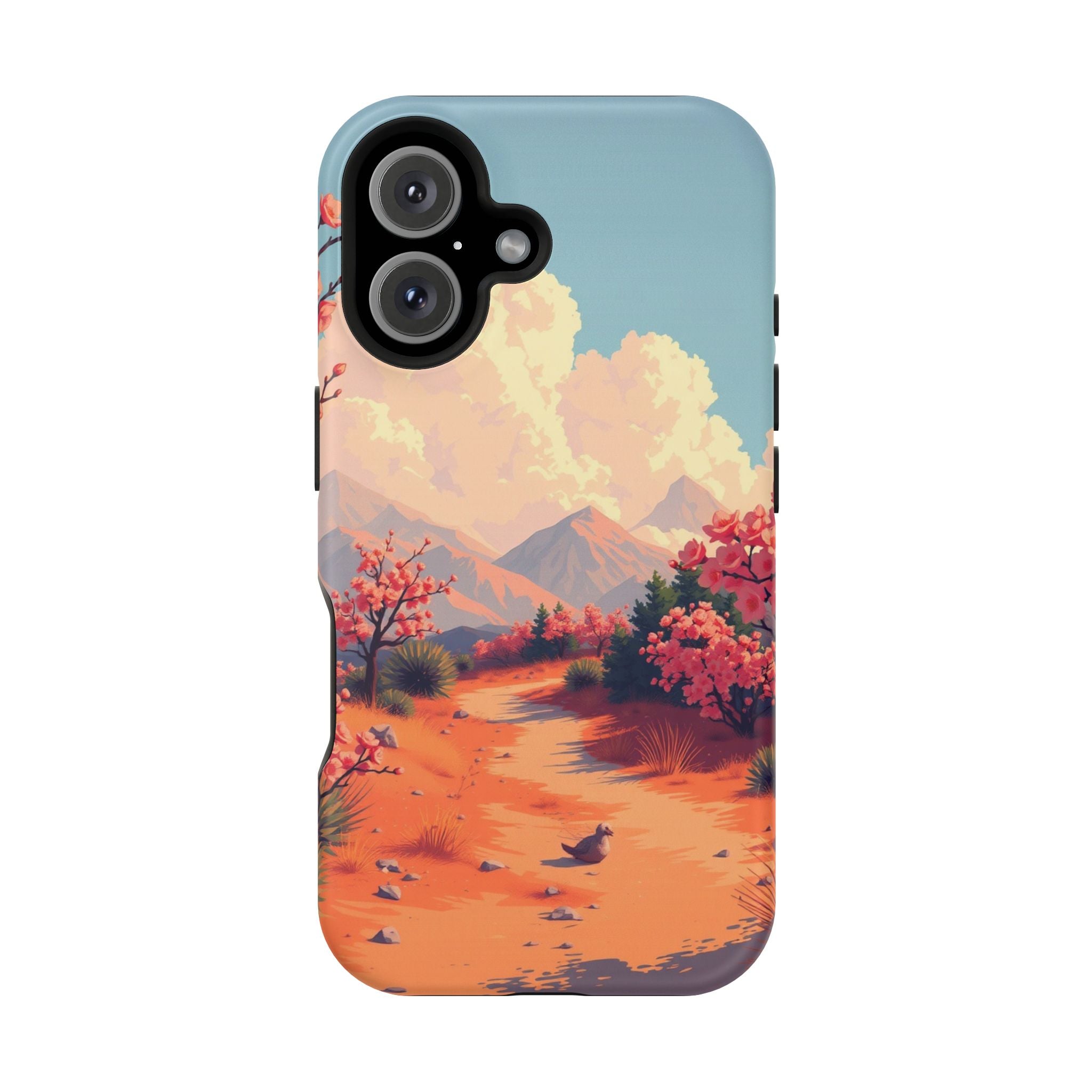 iPhone Burnt Orange And Sand Blossom Trail Slim iPhone Everyday · iPhone Case