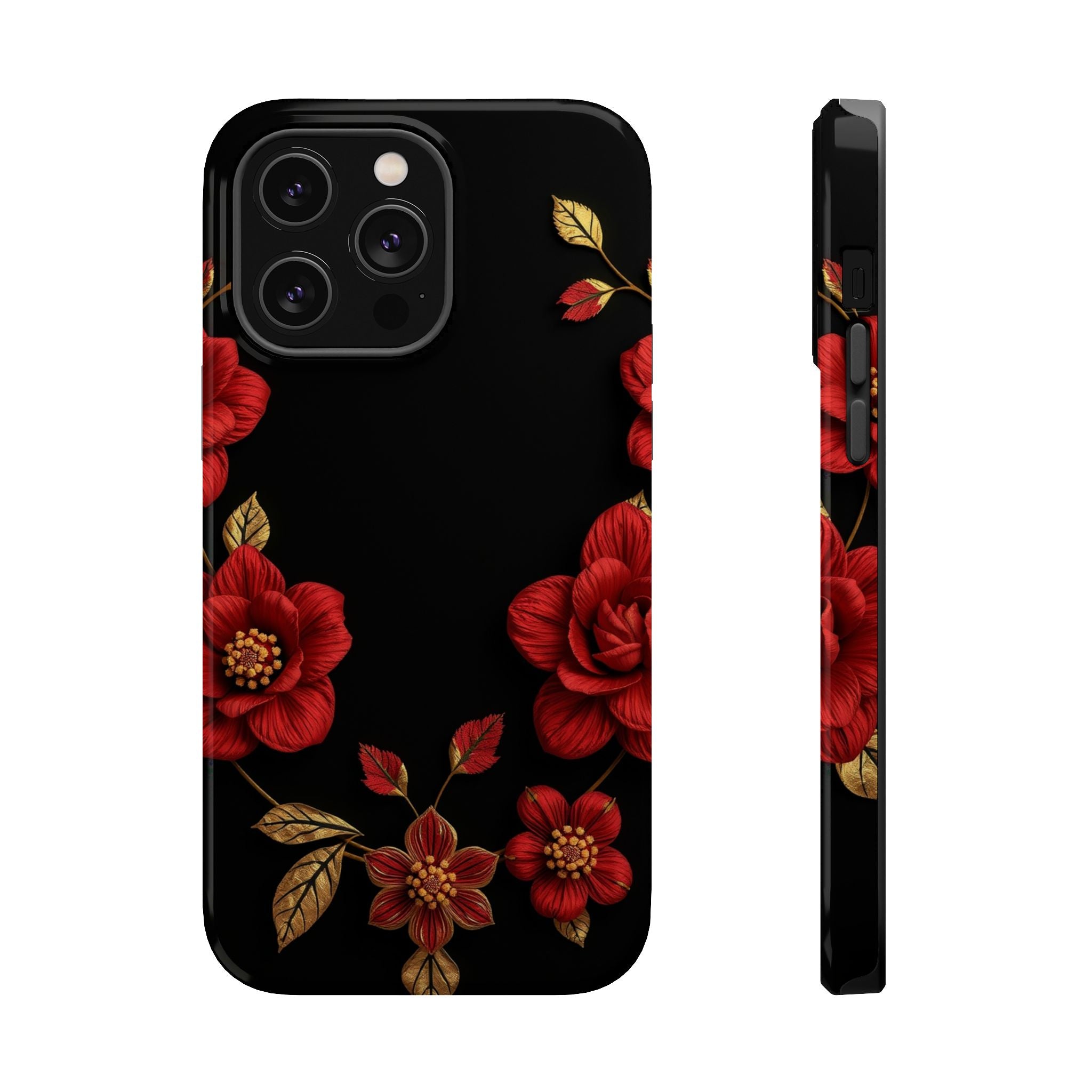 iPhone Floral Gold Foil 3D Digital Bold Modern Everyday Snap Case · iPhone Case