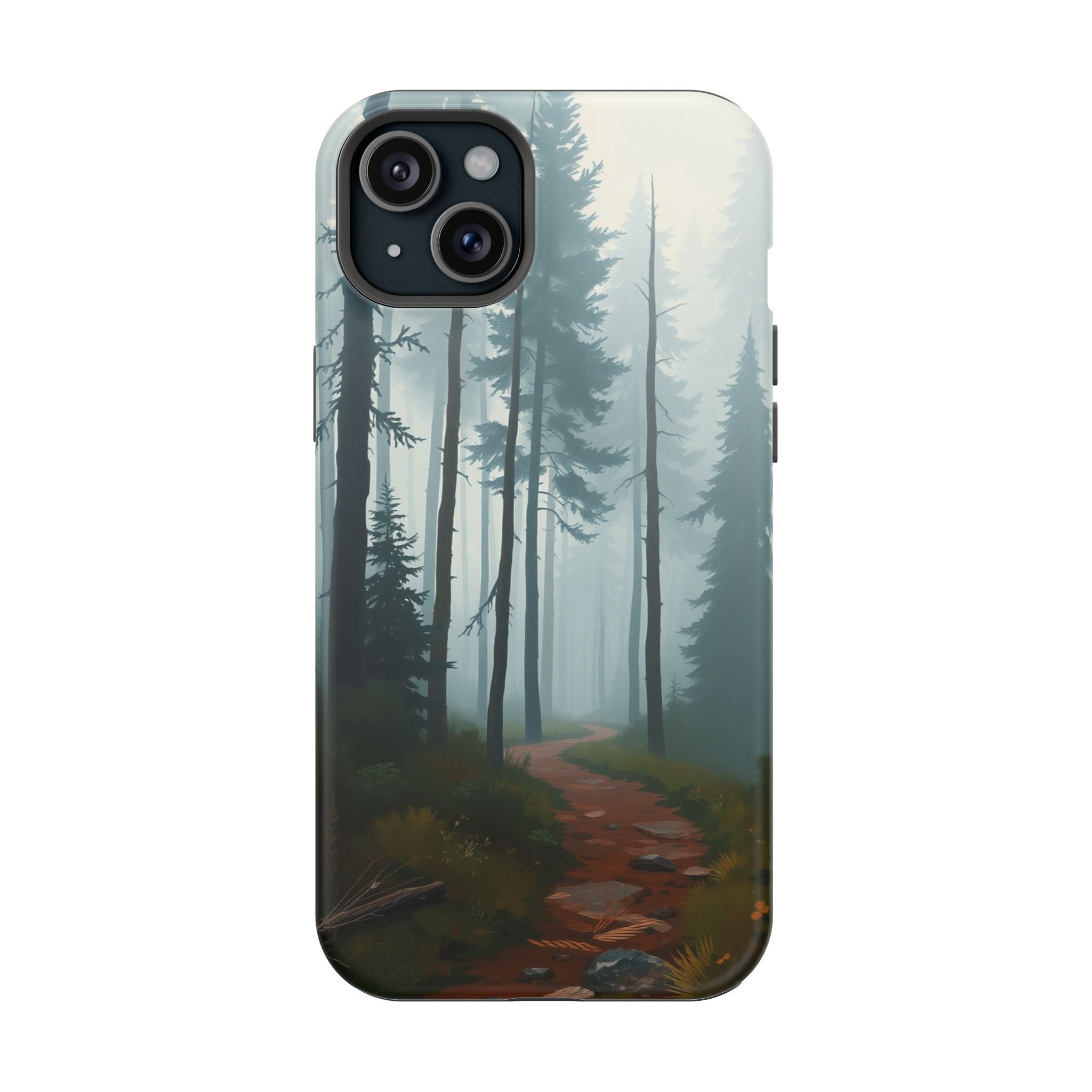 iPhone Serene Misty Forest Path Design Slim Everyday Designer Case · iPhone Case