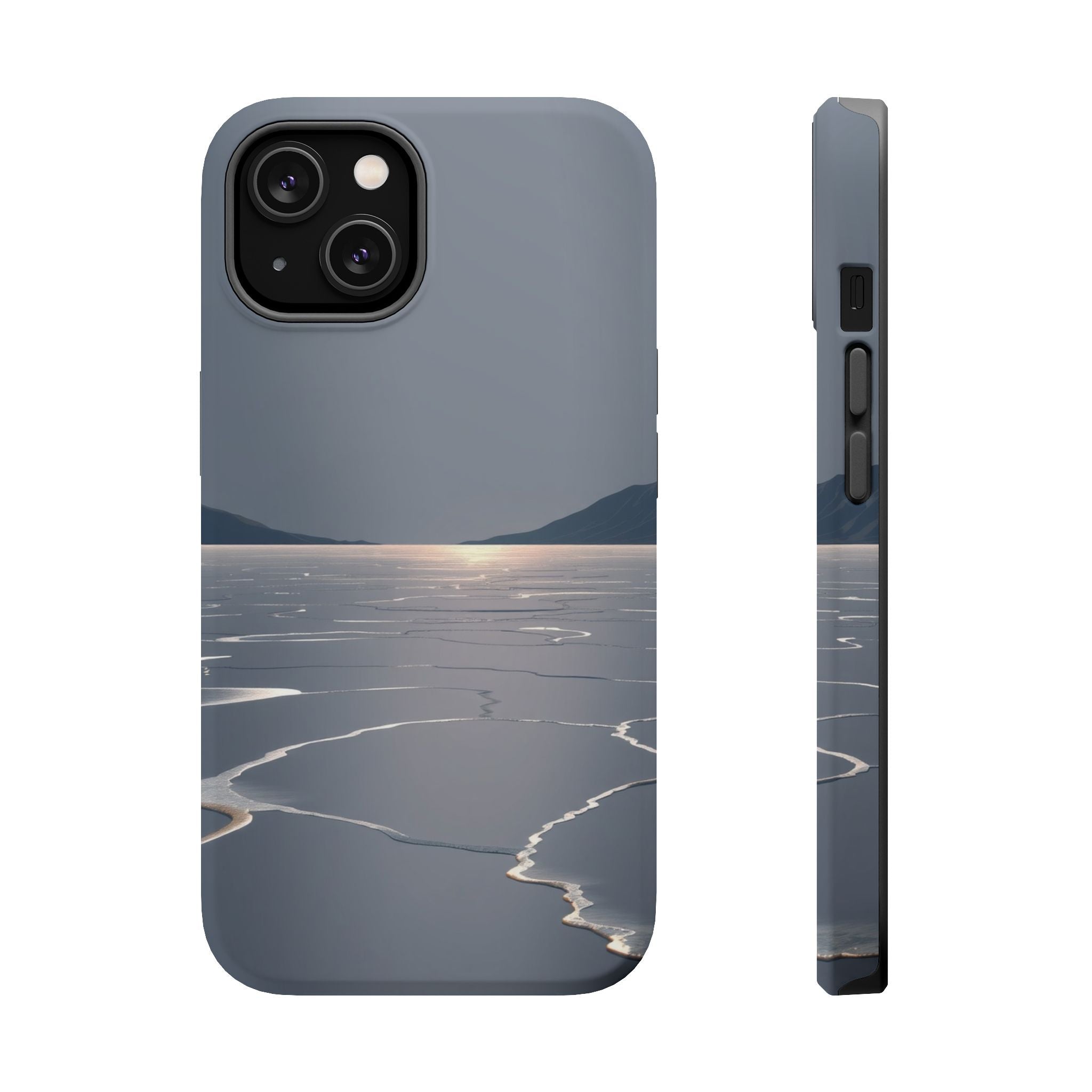 iPhone Charcoal And Copper Salt Flat Mirror Slim iPhone Everyday · iPhone Case