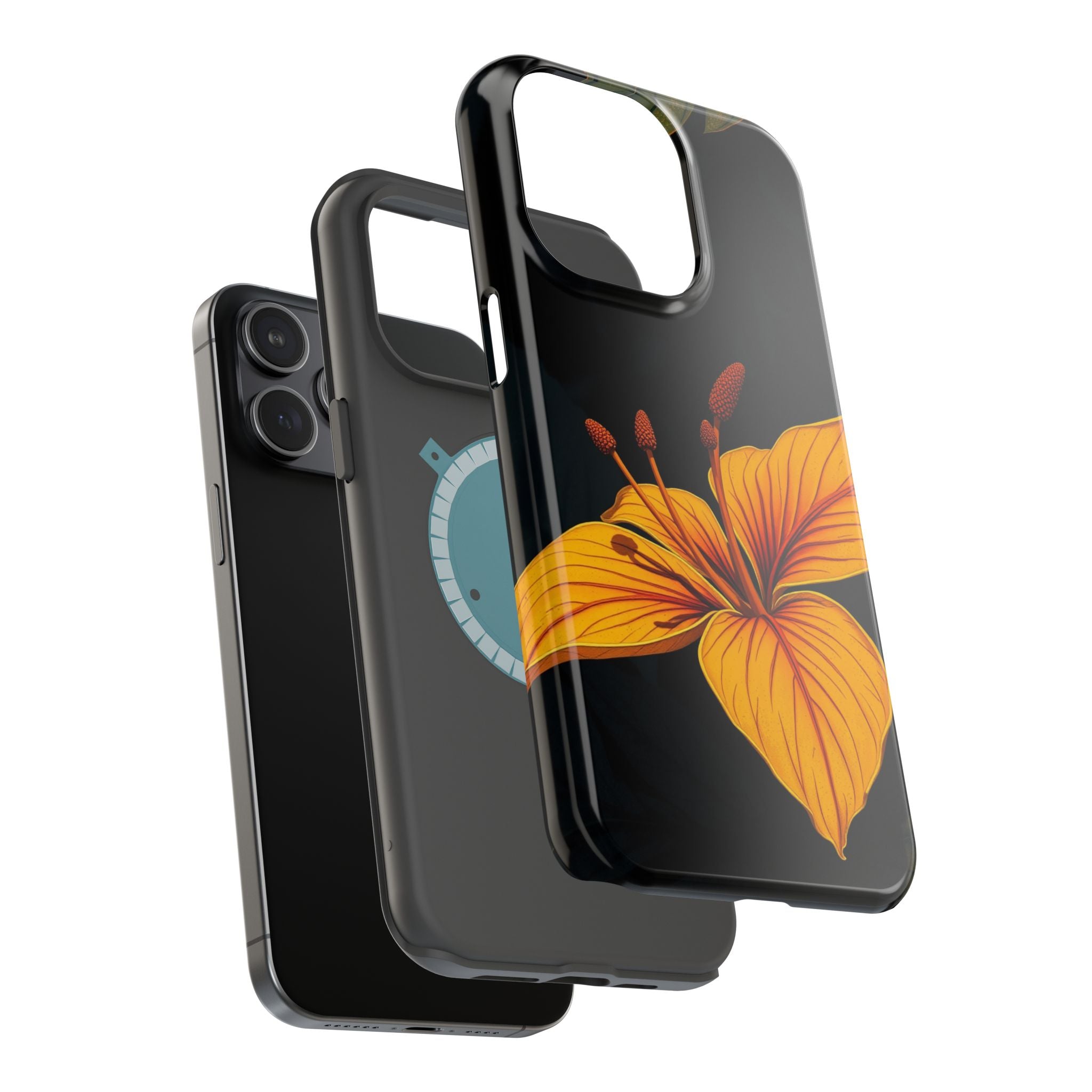 iPhone Earthy Tropical Bloom Design Artistic Everyday Cas Slim Snap Case · iPhon