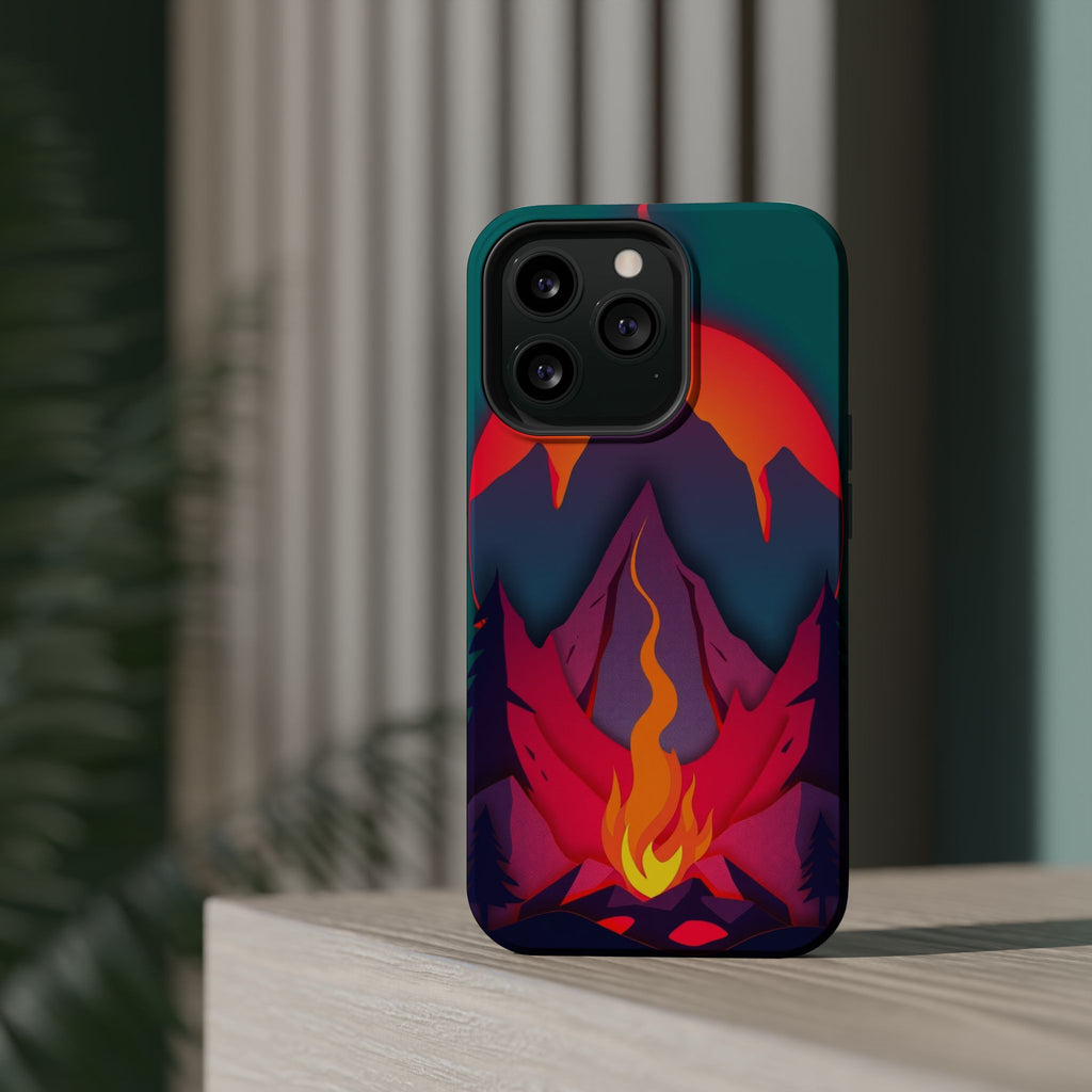 iPhone Cyan And Magenta Wildfire Glow Slim Everyday iPhone 12 Designer · iPhone