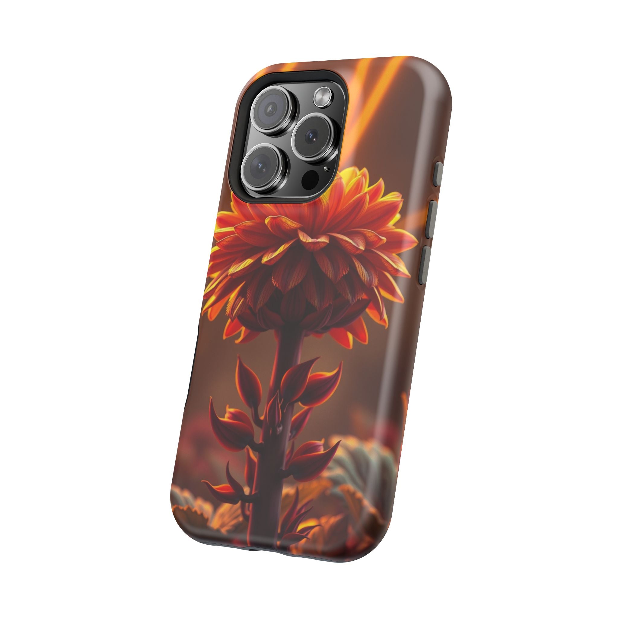 iPhone Mustard And Rust Ranunculus Stack Slim Everyday iPhone Designer · iPhone