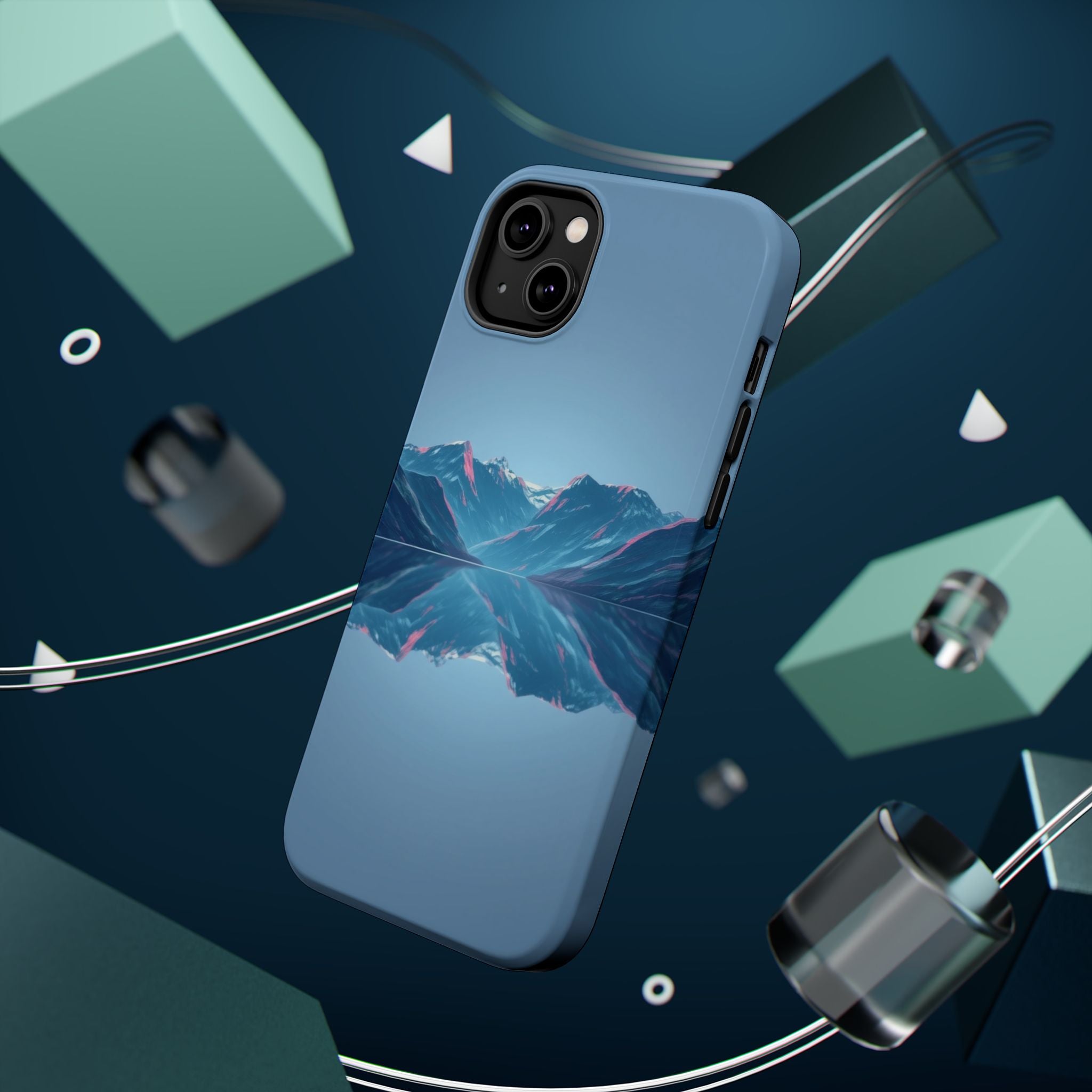 iPhone Fjord Reflection Mystic Art Bold Modern Everyday Snap Case · iPhone Case