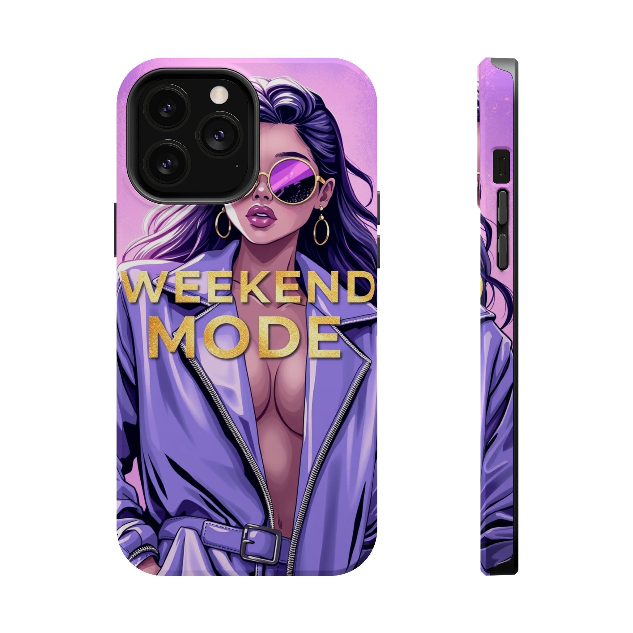 iPhone Lavender And Pearl Weekend Mode On Slim Everyday Designer Case · iPhone C