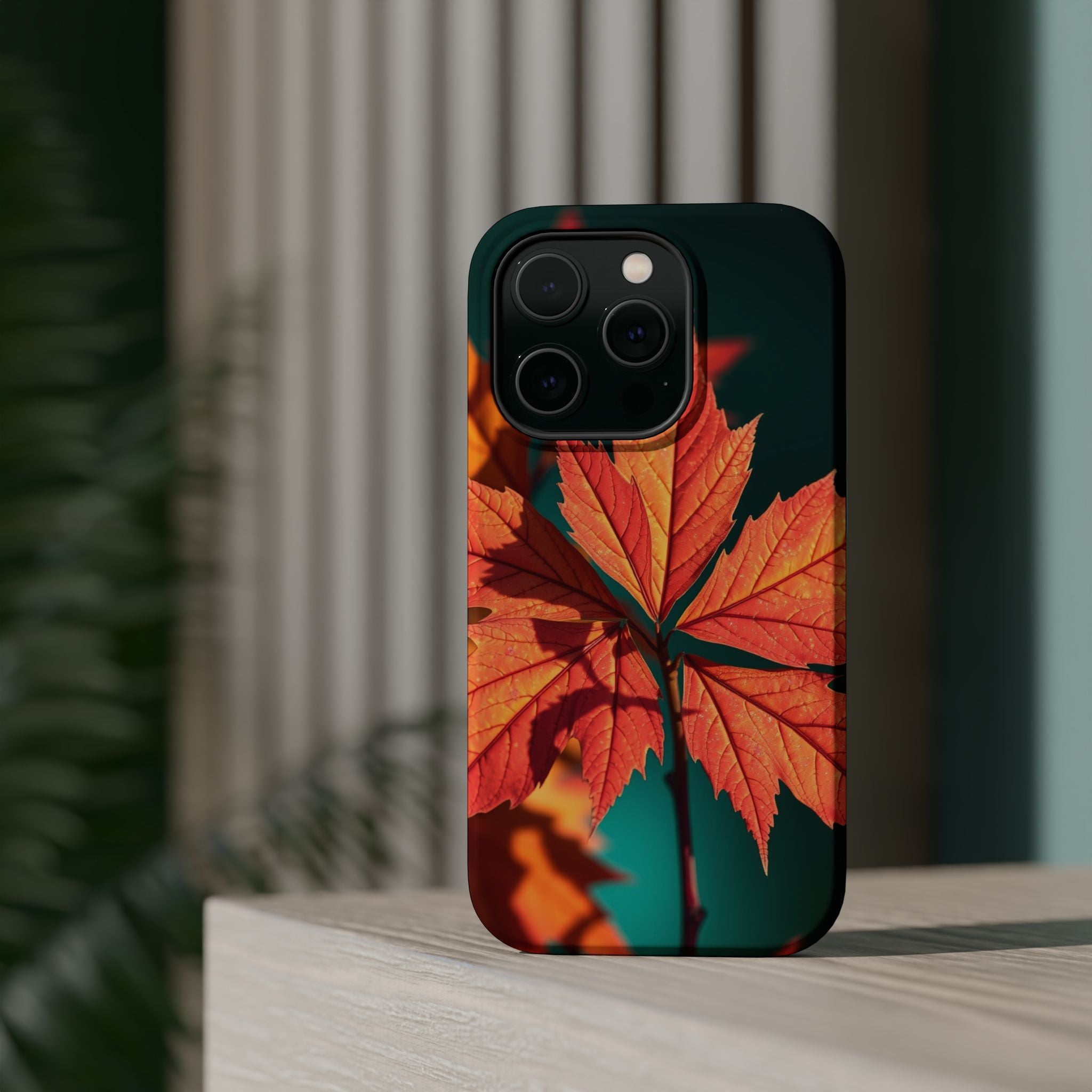 iPhone Autumn Maple Electric Art 15 Slim Everyday Designer Case · iPhone Case