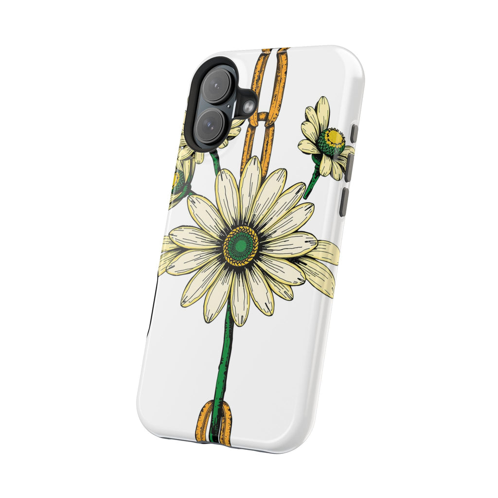 iPhone Daisy Chain Dark Gothic Ink Bold Modern Everyday Snap Case · iPhone Case
