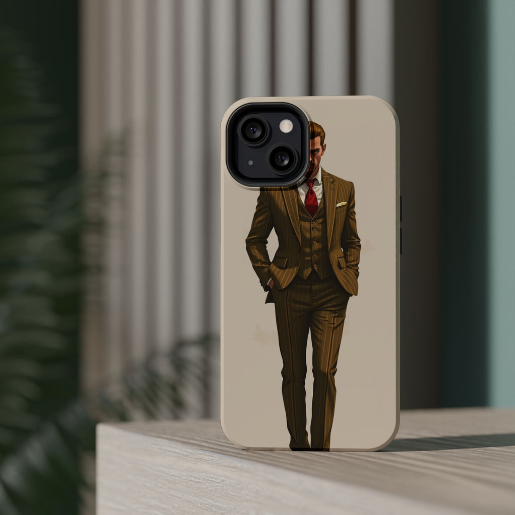 iPhone Pinstripe Suit Grunge Distressed Slim Everyday Designer Case · iPhone Cas