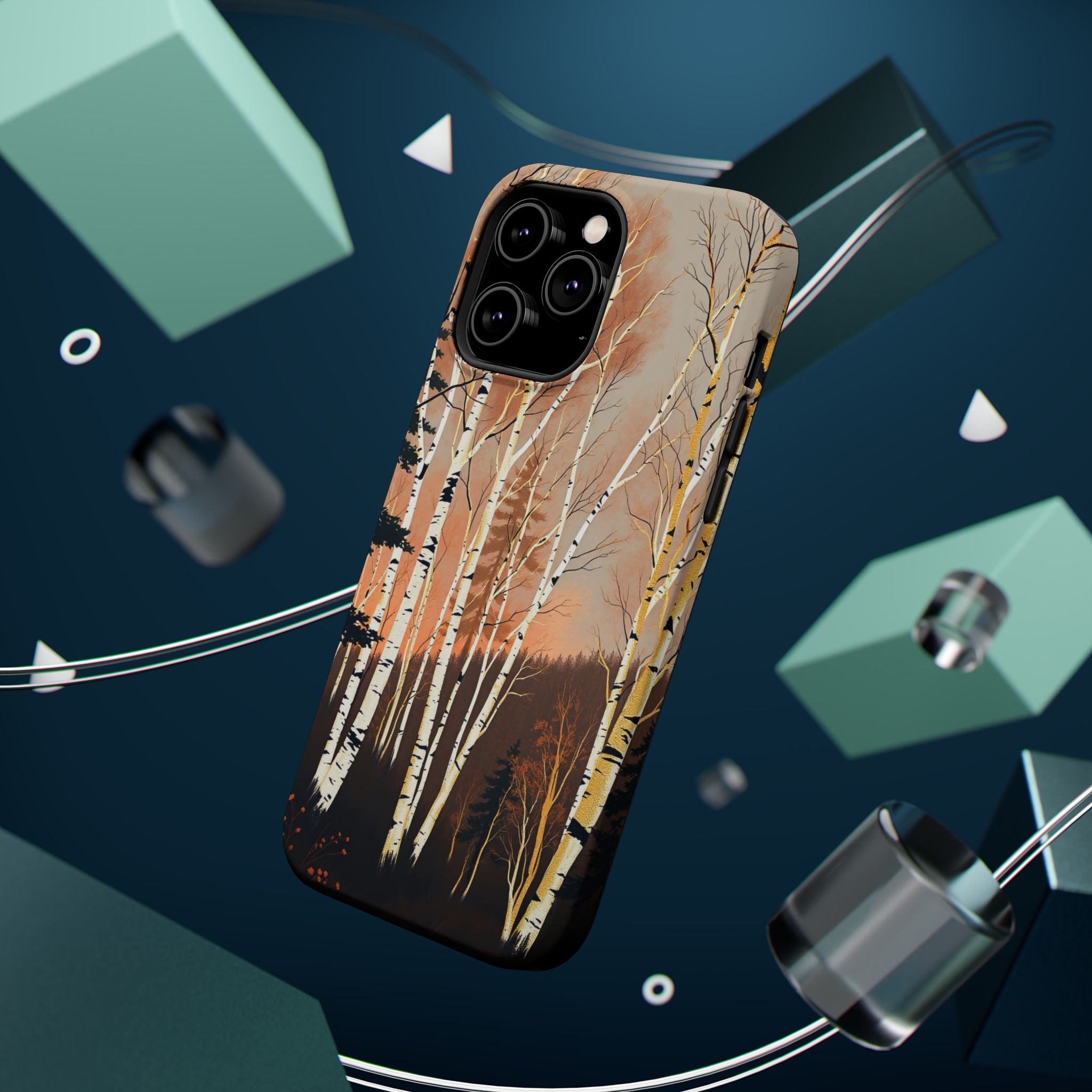 iPhone Birch Grove Mystic Art 14 Bold Modern Everyday Snap Case · iPhone Case