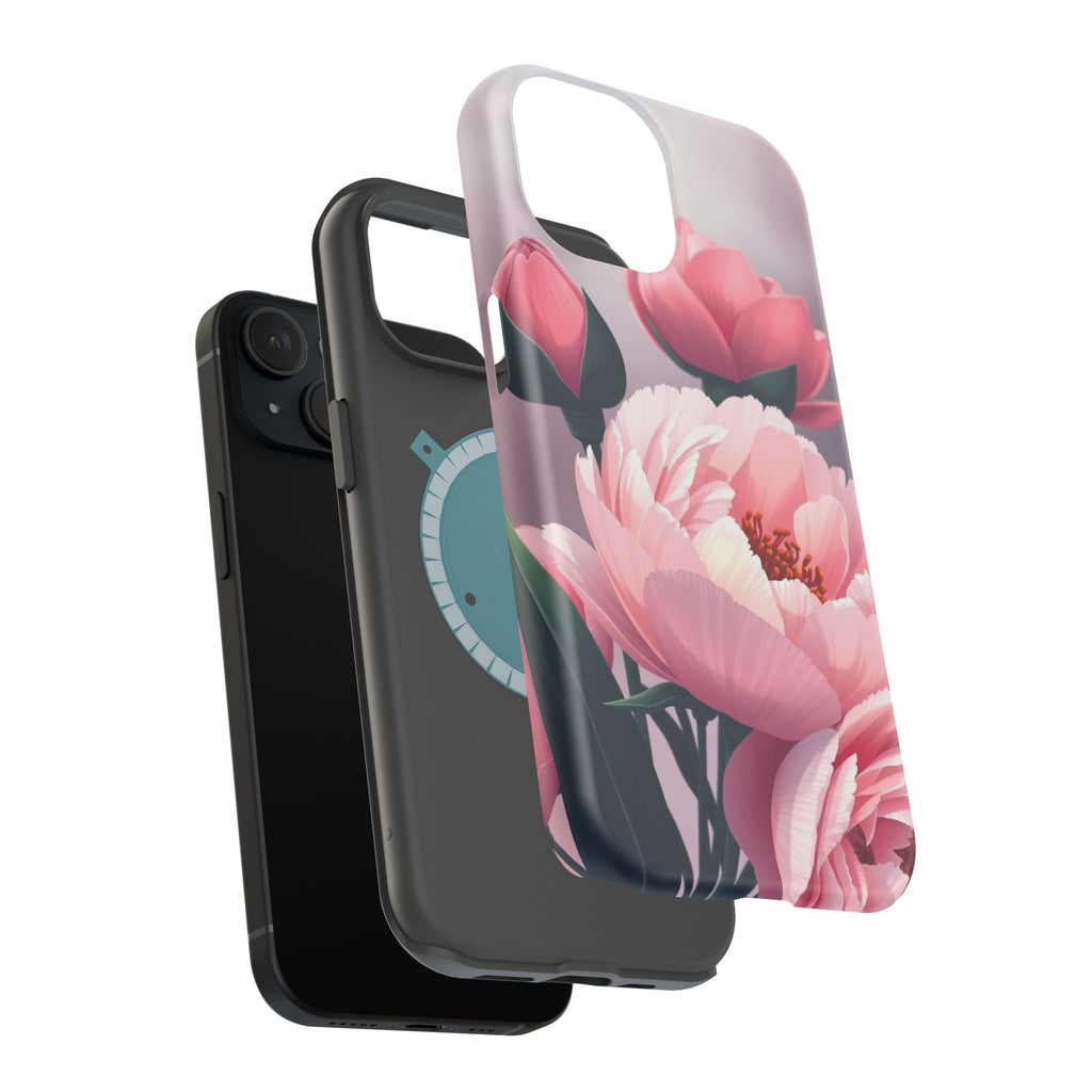 iPhone Peony Bouquet Enchanted Art Bold Modern Everyday Snap Case · iPhone Case