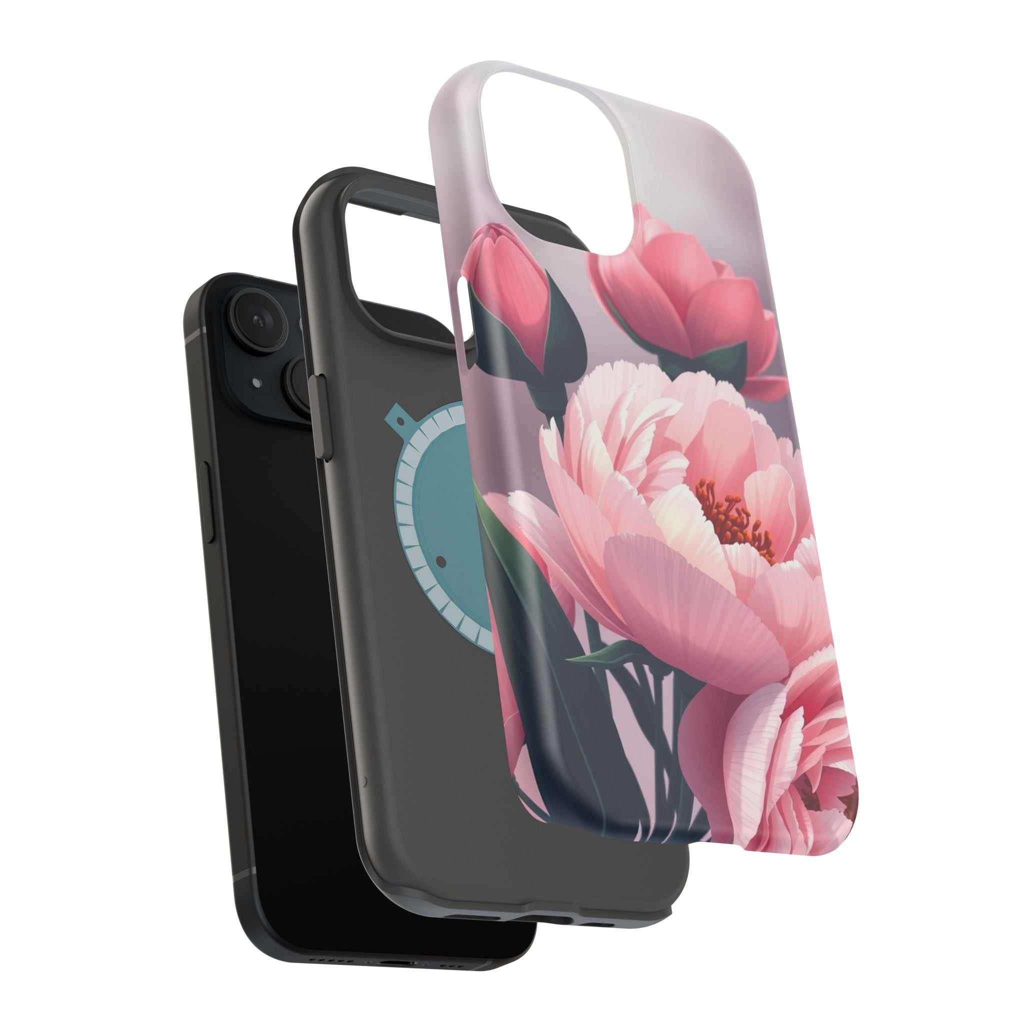 iPhone Peony Bouquet Enchanted Art Bold Modern Everyday Snap Case · iPhone Case