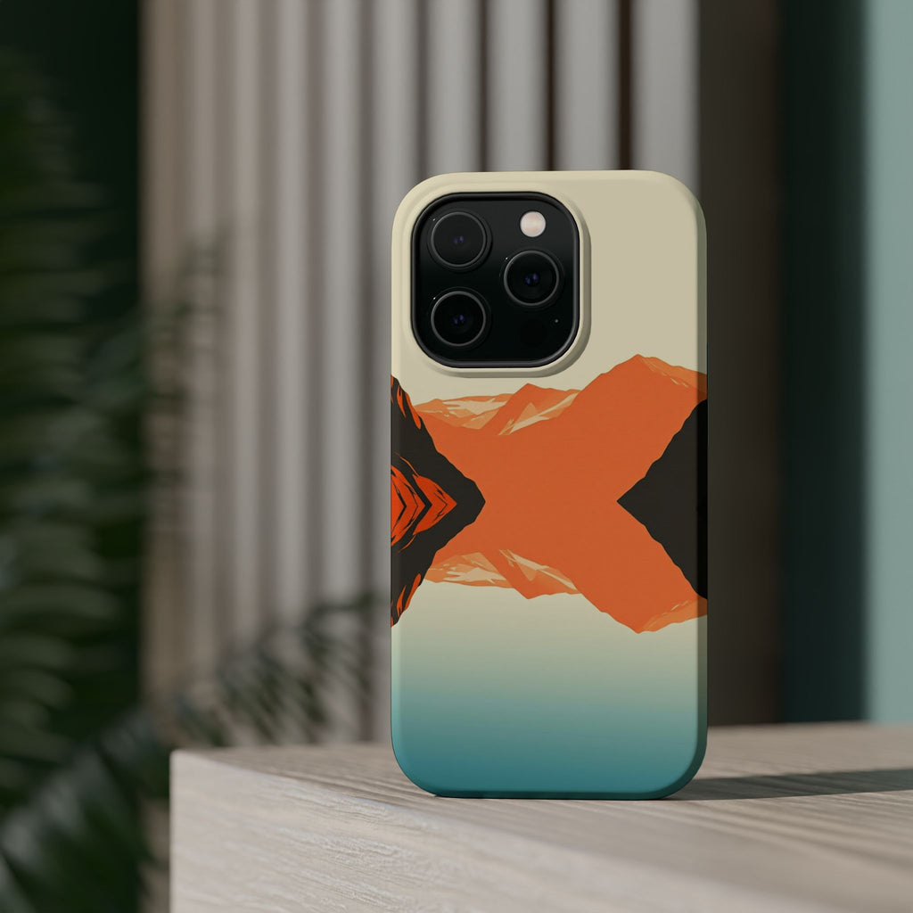 iPhone Burnt Orange And Sand Fjord Reflection Slim iPhone Everyday · iPhone Case