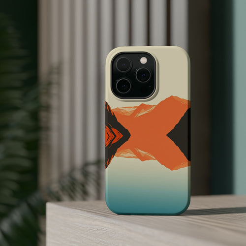 iPhone Burnt Orange And Sand Fjord Reflection Slim iPhone Everyday · iPhone Case
