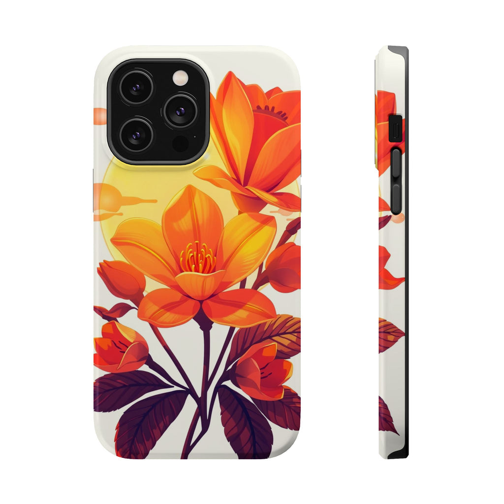 iPhone Dreamy Neon Floral Design Bold Modern Everyday Snap Case · iPhone Case