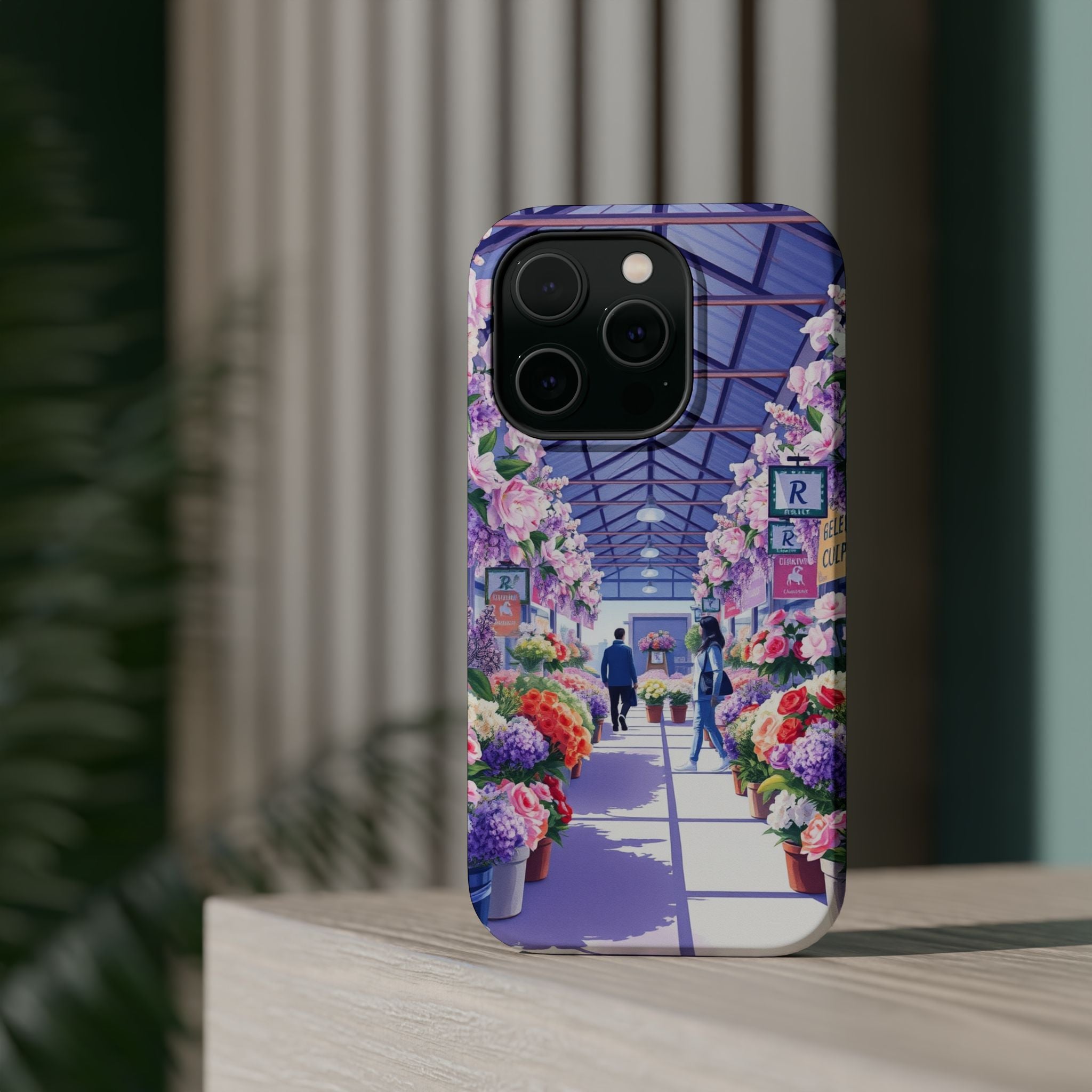 iPhone Flower Market Cinematic Art Clean Minimal Snap Cas Slim Snap Case · iPhon