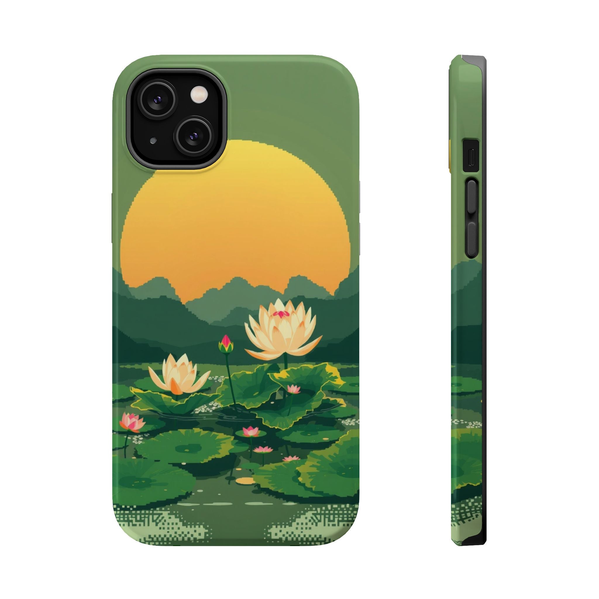 iPhone Lotus Pond Enchanted Art Slim Everyday Designer Case · iPhone Case