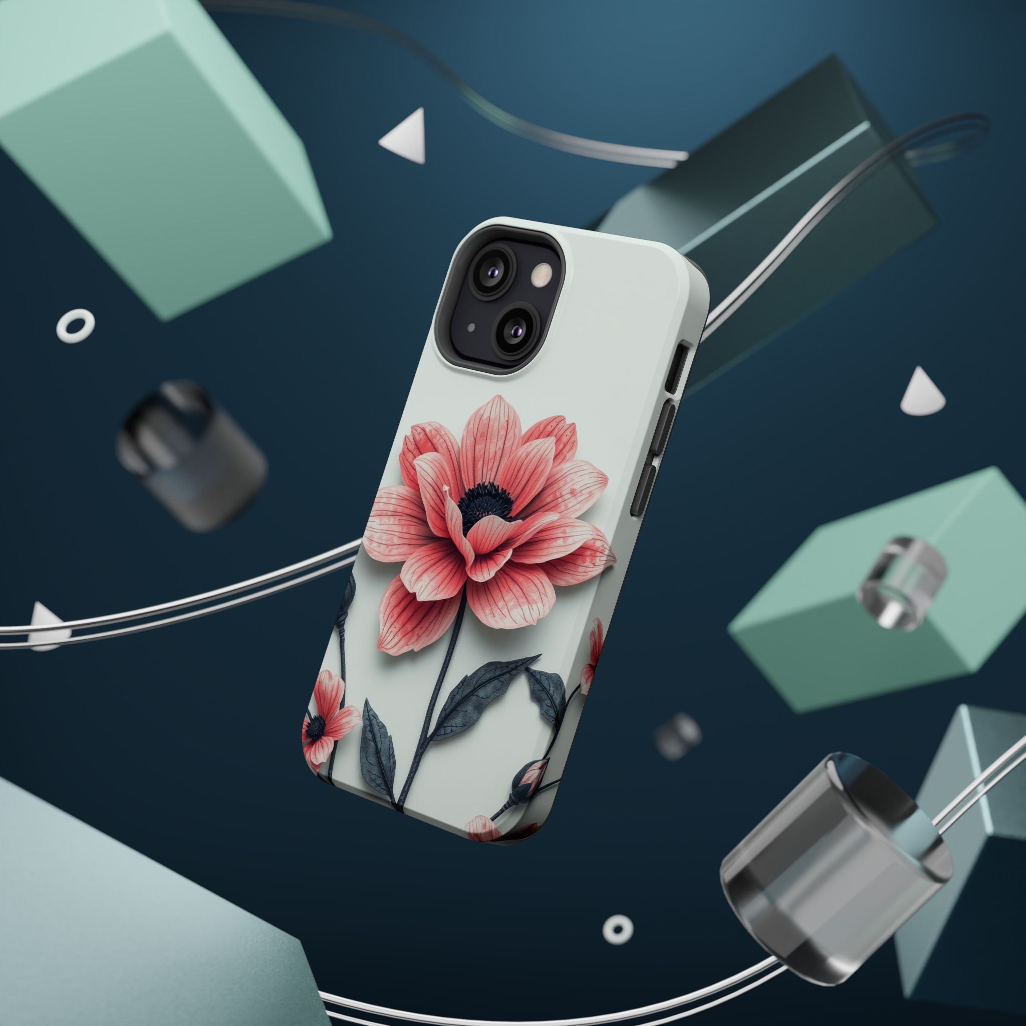 iPhone Dreamy Floral Ink Wash Design Slim Everyday iPhone 12 Designer · iPhone C