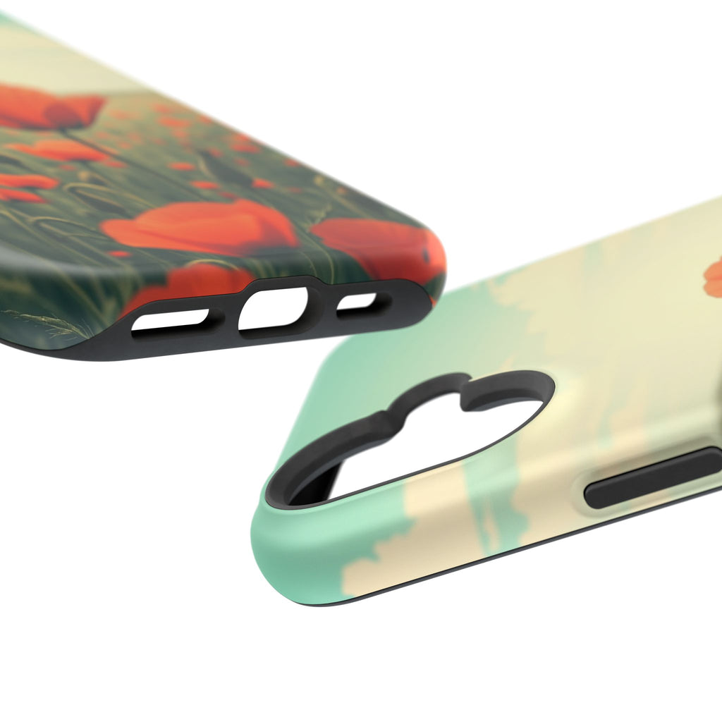 iPhone Radiant Poppy Field Design Bold Modern Everyday Snap Case · iPhone Case