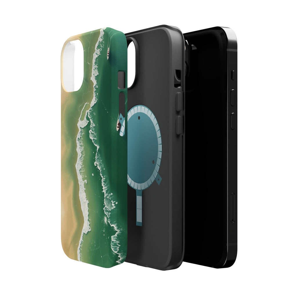 iPhone Shoreline Aerial Bold Art Bold Modern Everyday Snap Case · iPhone Case