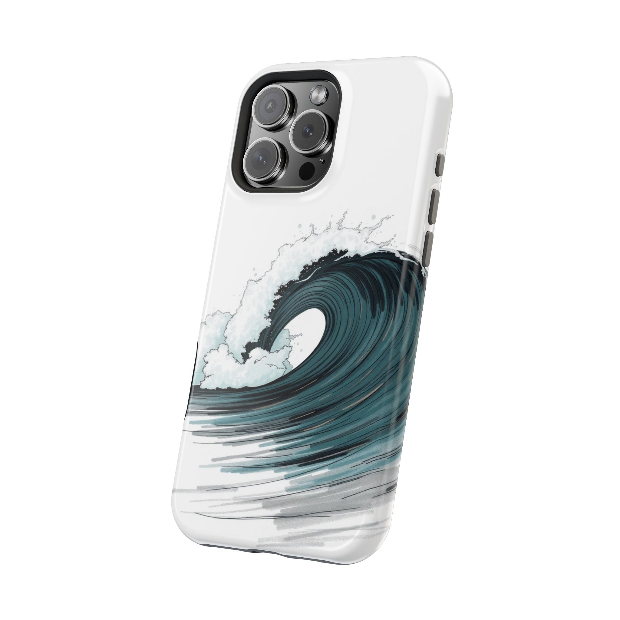 iPhone Ocean Wave Crash Hand-Drawn Sketch Slim iPhone Everyday Designer · iPhone