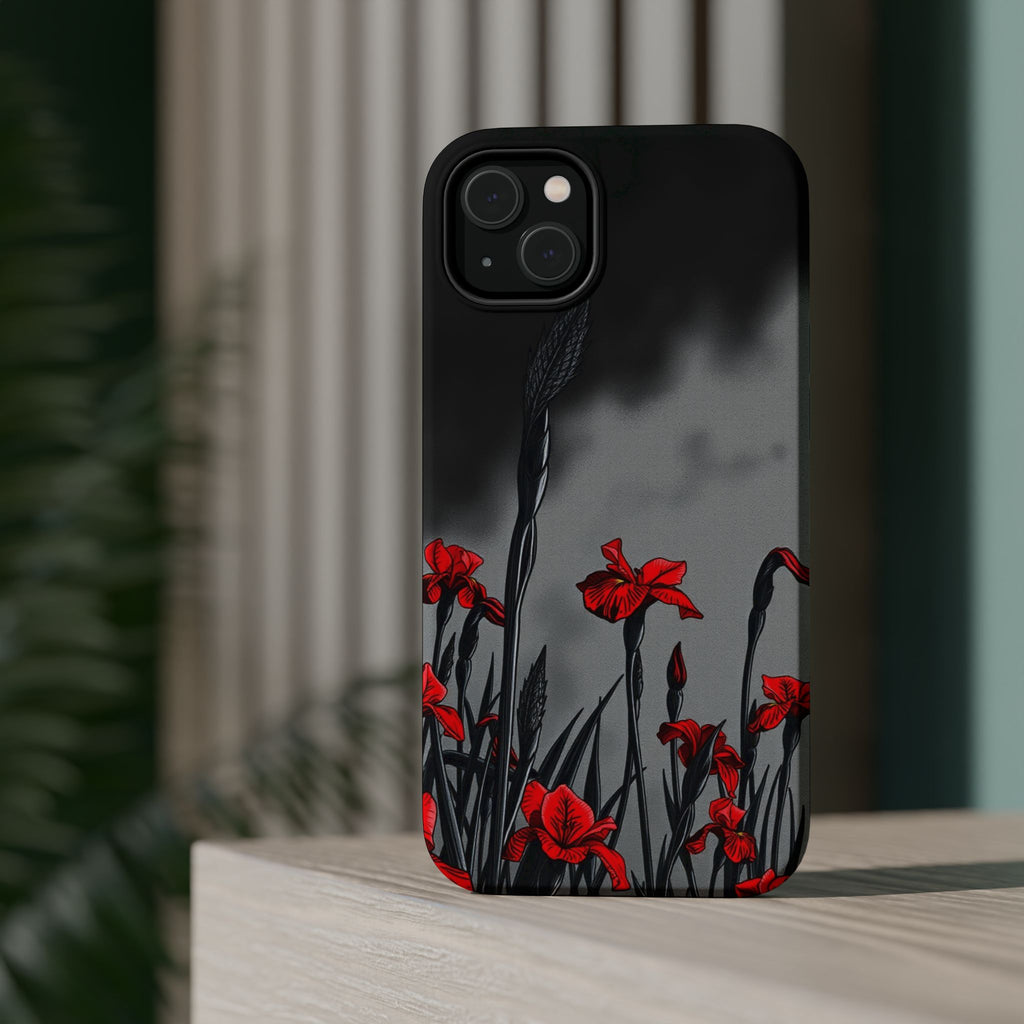 iPhone Iris Garden Cinematic Art Soft Finish Everyday Cas Slim Snap Case · iPhon
