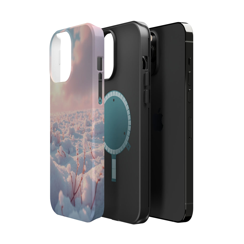 iPhone Snow Field Enchanted Art 13 Bold Modern Everyday Snap Case · iPhone Case