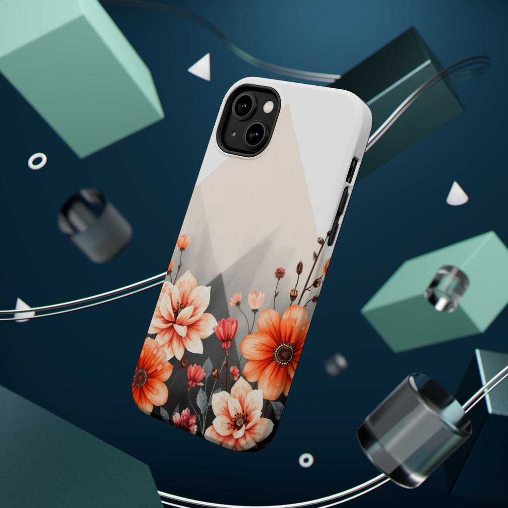 iPhone Floral Geometric Vibrant Design Slim Snap Case · iPhone Case
