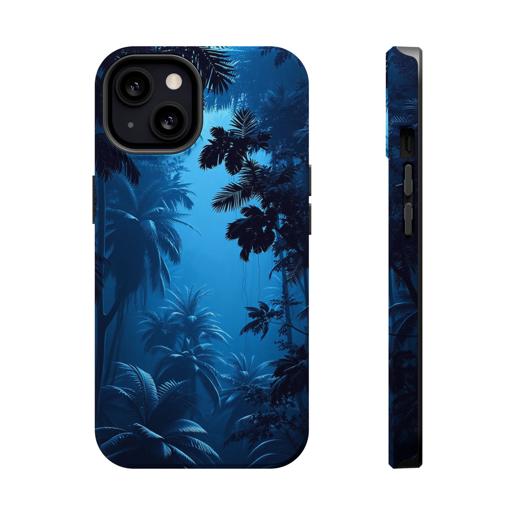 iPhone Midnight Blue And Silver Rainforest Canopy iPhone Clean Minimal · iPhone