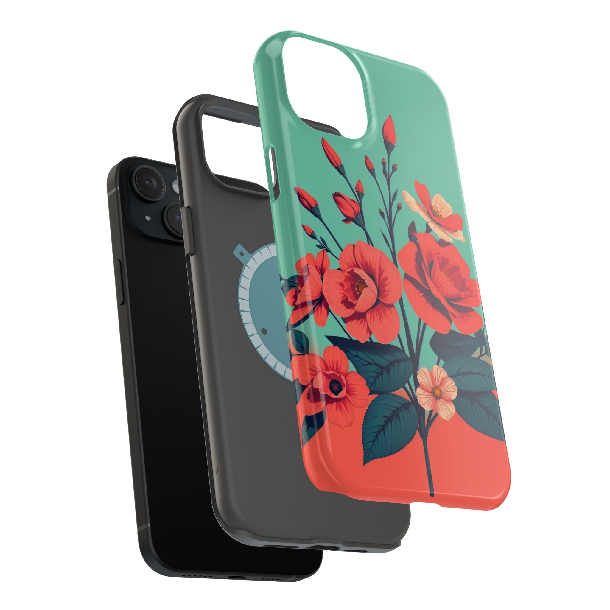 iPhone Pin-up Floral Cinematic Art Bold Modern Everyday Snap Case · iPhone Case