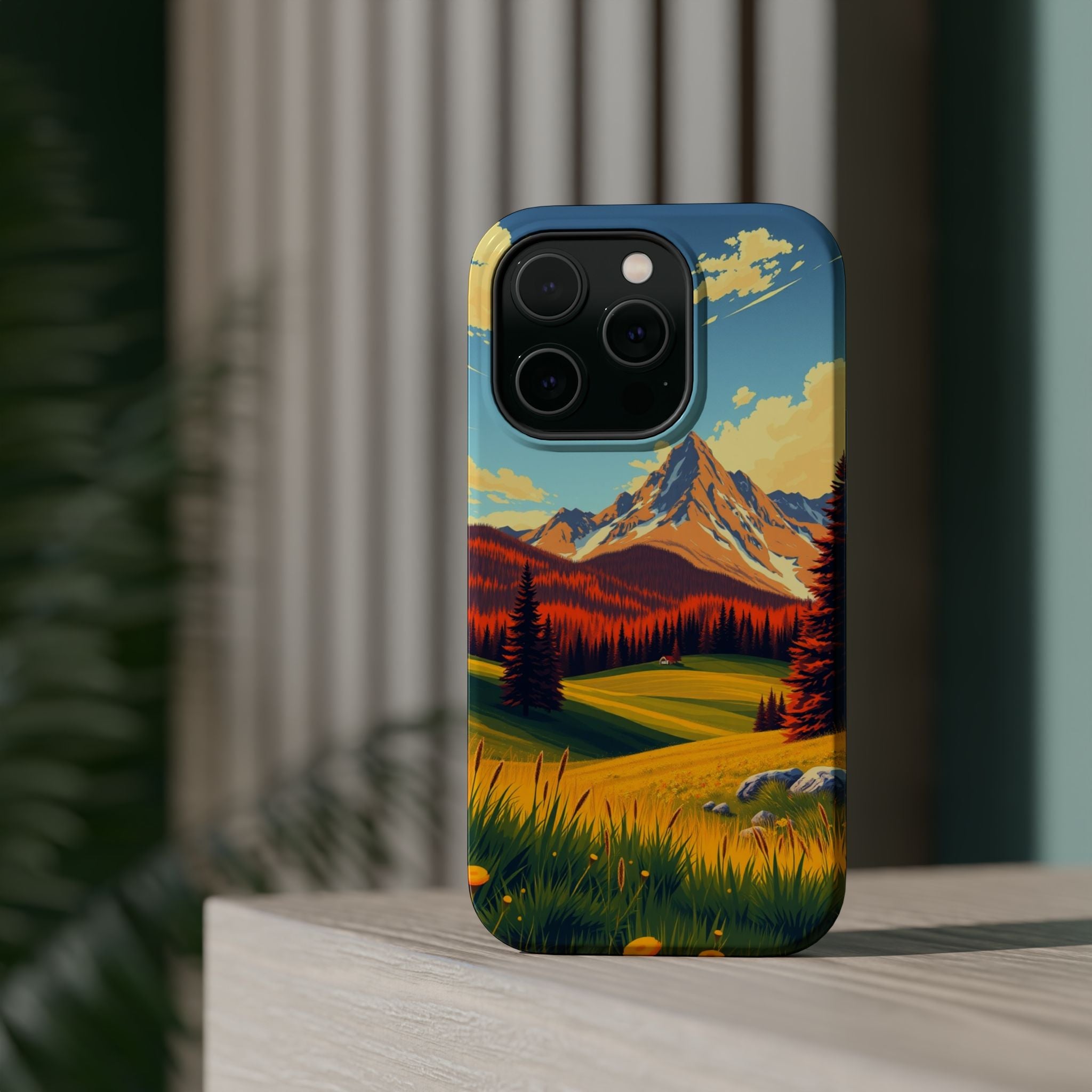 iPhone Radiant Alpine Meadow Design Slim Everyday Designer Case · iPhone Case