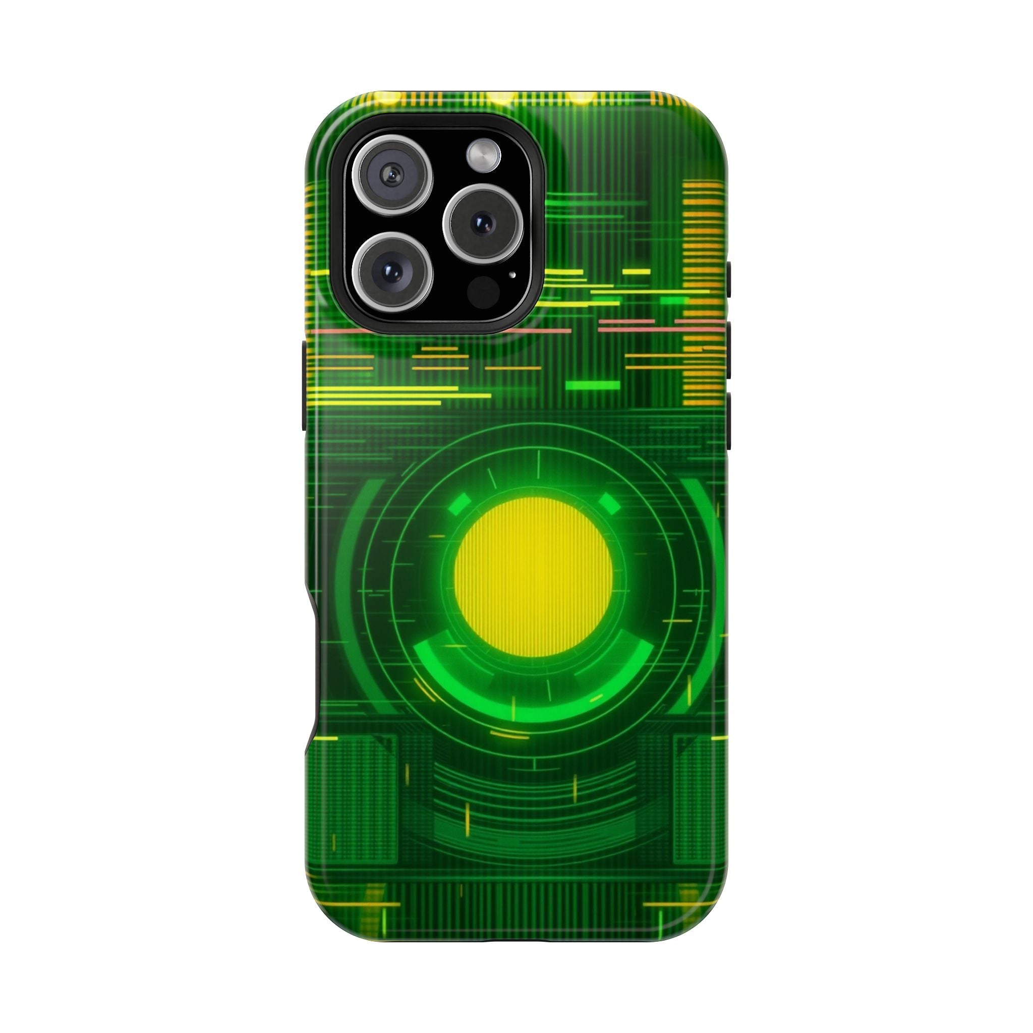 iPhone Emerald Green And Gold VHS Static Slim Everyday Designer Case · iPhone Ca
