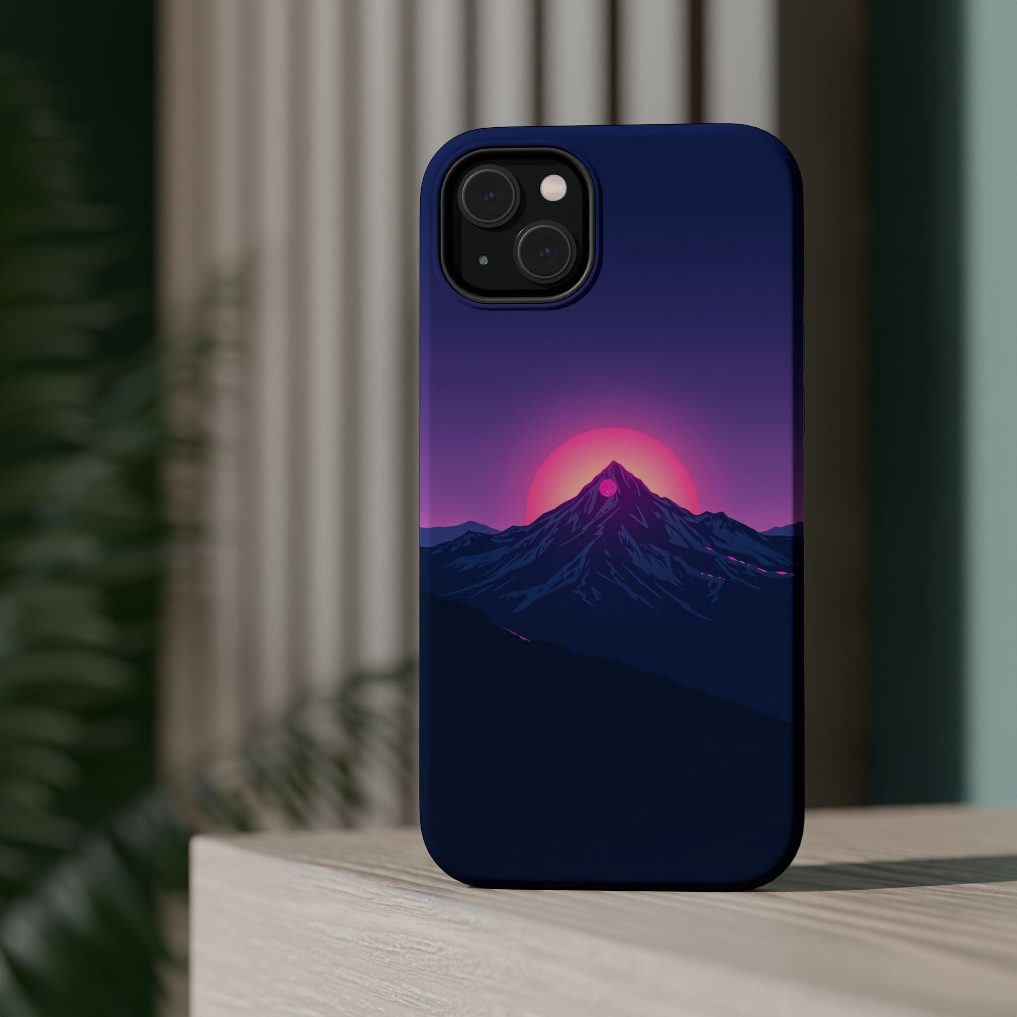 iPhone Mountain at Sunrise Electric Art Slim Everyday iPhone 15 · iPhone Case