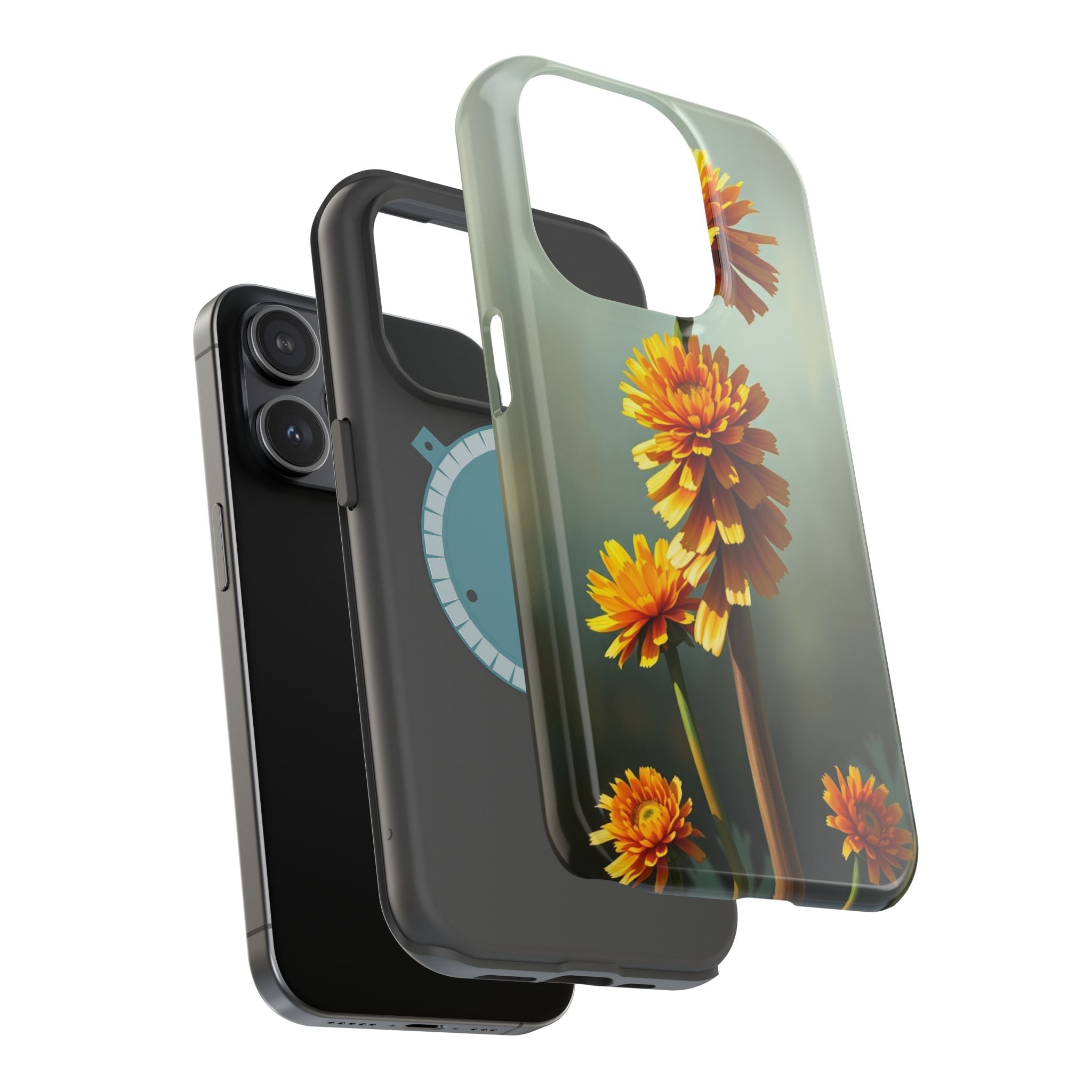 iPhone Ranunculus Stack Electric Art Slim Everyday Designer Case · iPhone Case