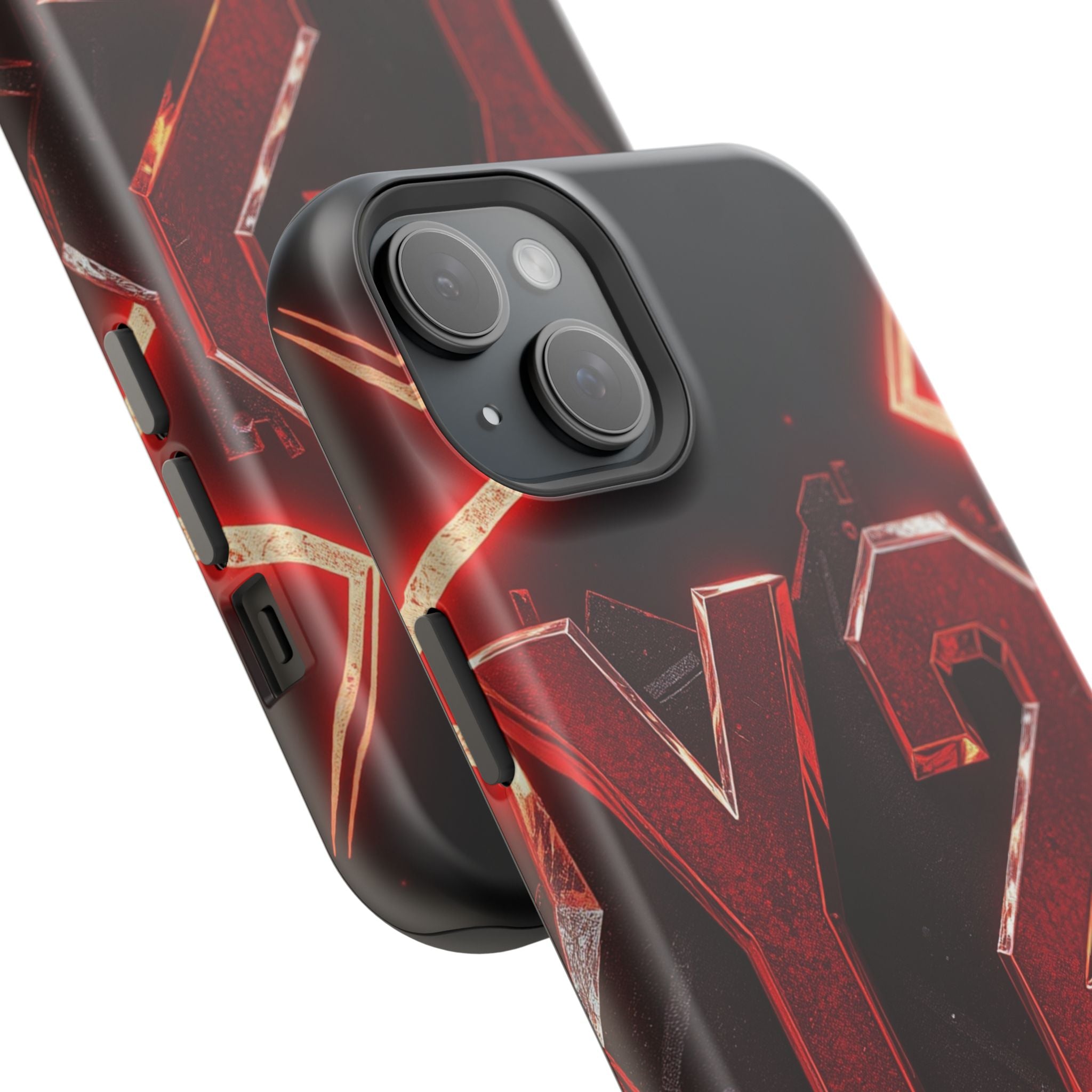 iPhone Y2K Holographic Bold Art Slim Everyday Designer Case · iPhone Case