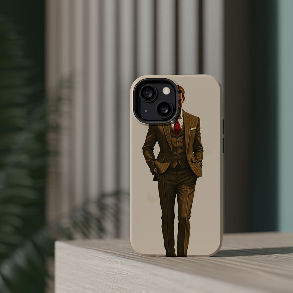 iPhone Pinstripe Suit Grunge Distressed Slim Everyday Designer Case · iPhone Cas