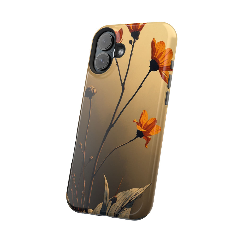 iPhone Burnt Orange And Sand Botanical Illustration Gal Slim Snap Case · iPhone