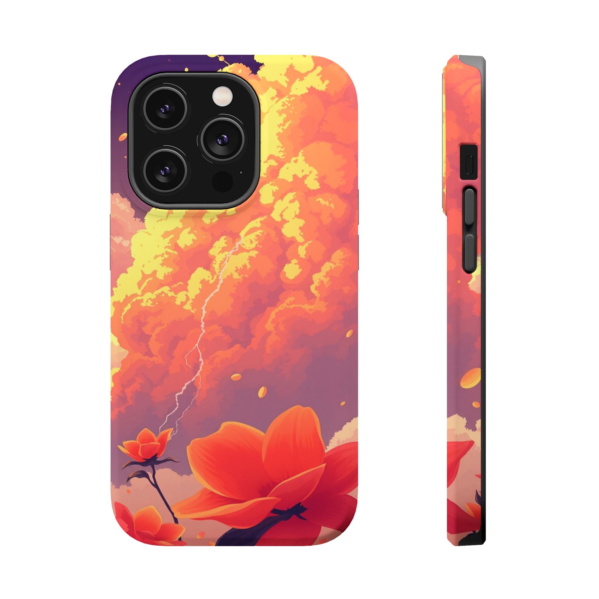 iPhone Sunset Amber And Peach Petal Storm Slim iPhone Everyday Designer · iPhone