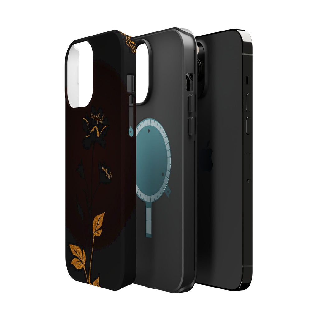 iPhone Earthy Floral Silhouette Design Slim Everyday Designer Case · iPhone Case