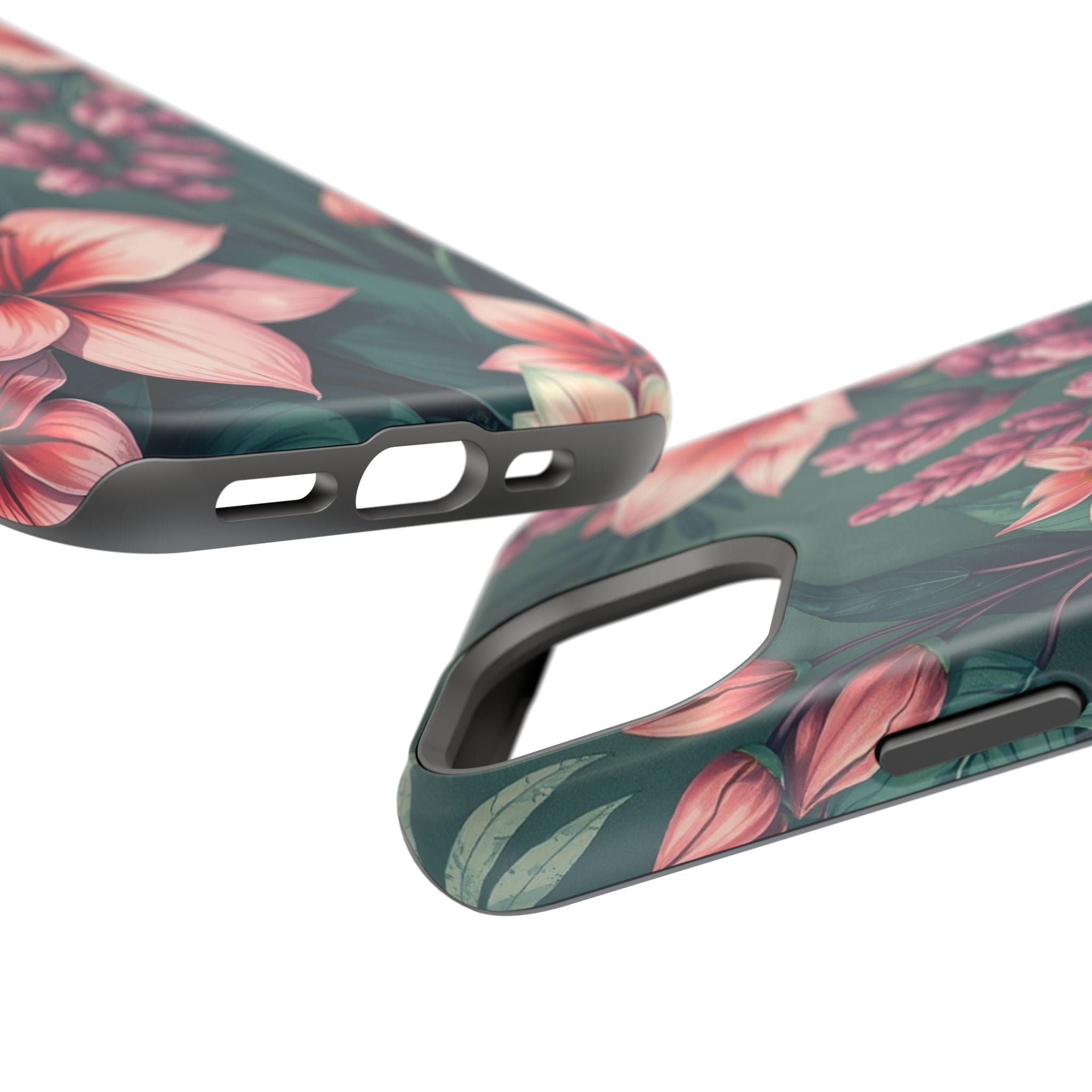 iPhone Mint And Blush Jungle Floral Slim Everyday Designer Case · iPhone Case