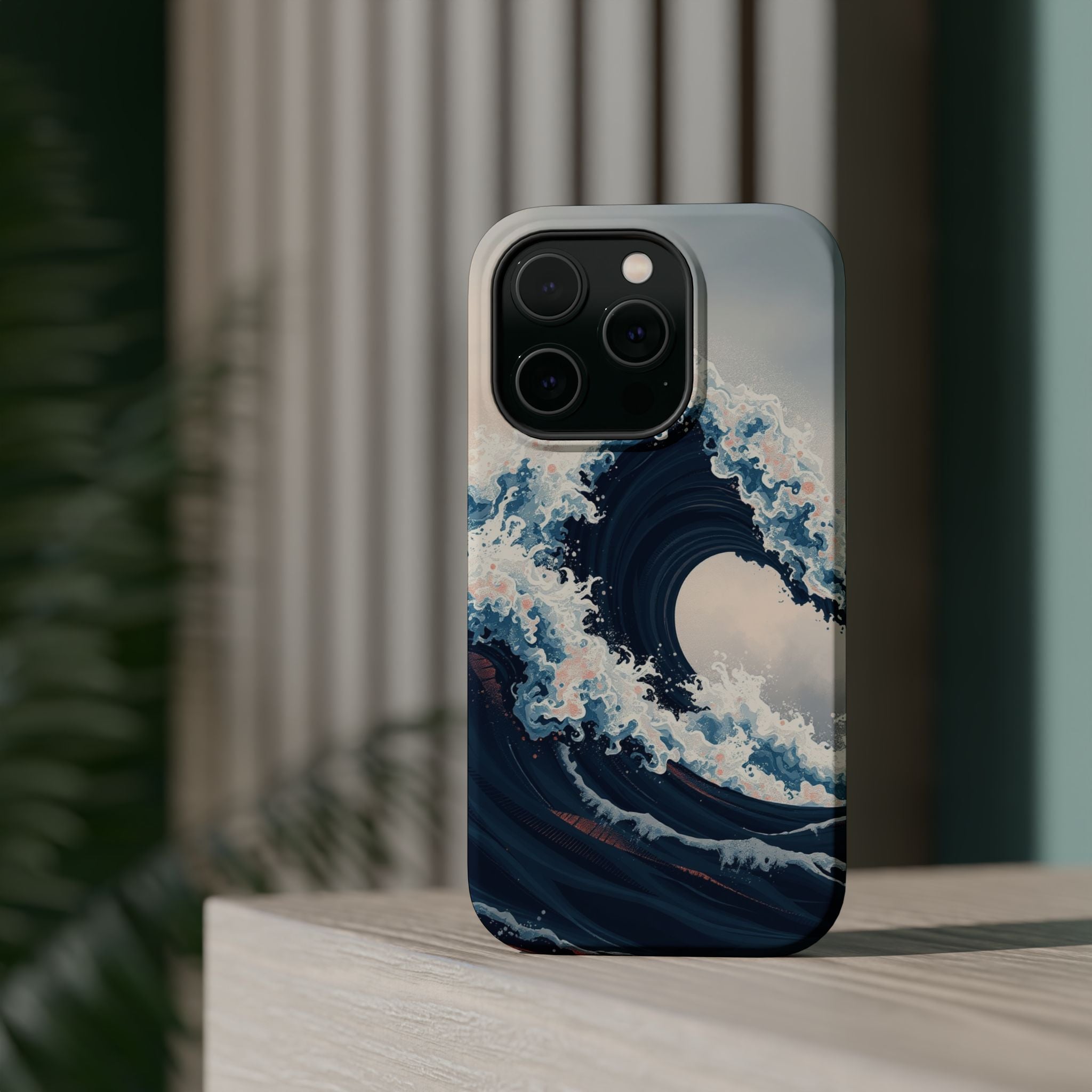iPhone Ocean Wave Crash Grunge Distressed Slim iPhone Everyday Designer · iPhone