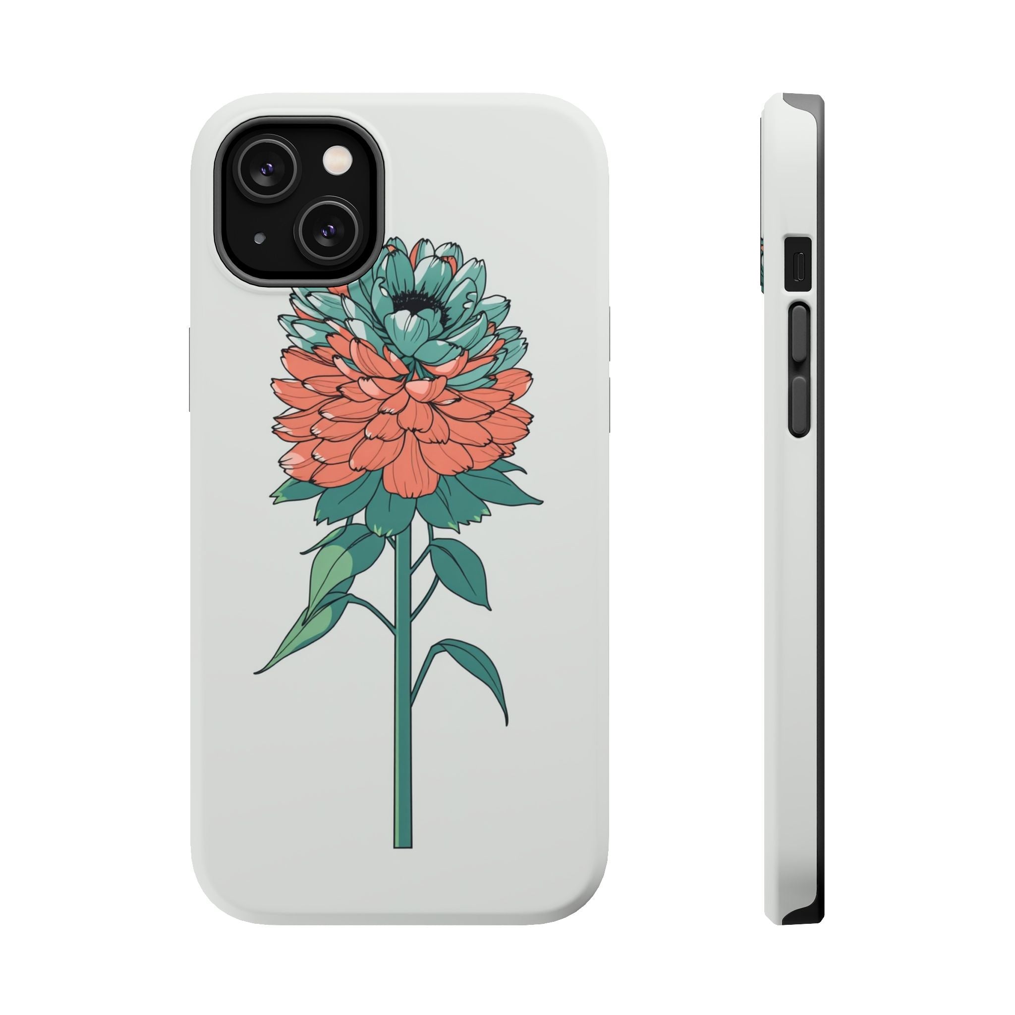 iPhone Serene Ranunculus Stack Design Slim Everyday Designer Case · iPhone Case