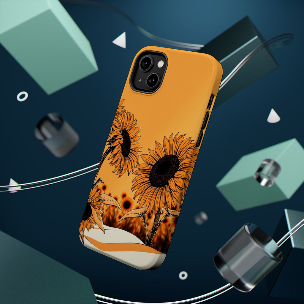 iPhone Burnt Orange And Sand Sunflower Pop Slim iPhone Everyday · iPhone Case