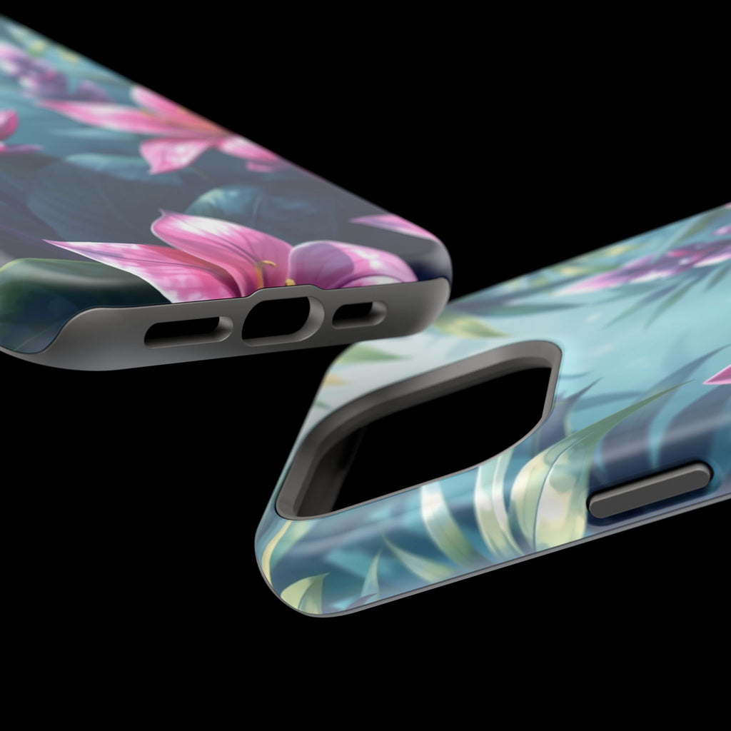 iPhone Indigo And Violet Jungle Floral Slim Everyday Designer Case · iPhone Case