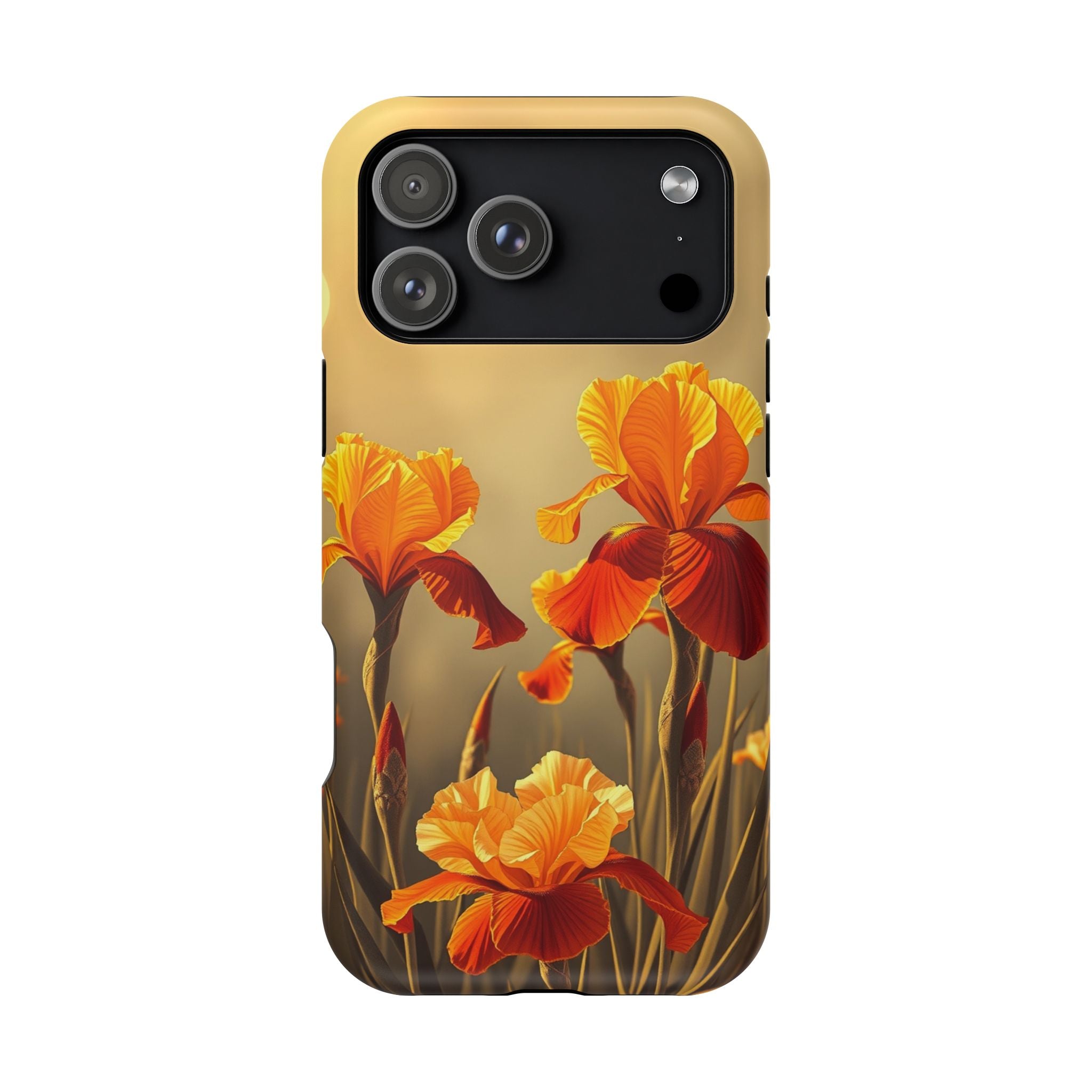 iPhone Iris Garden Gold Foil Luxury Slim Everyday Designer Case · iPhone Case