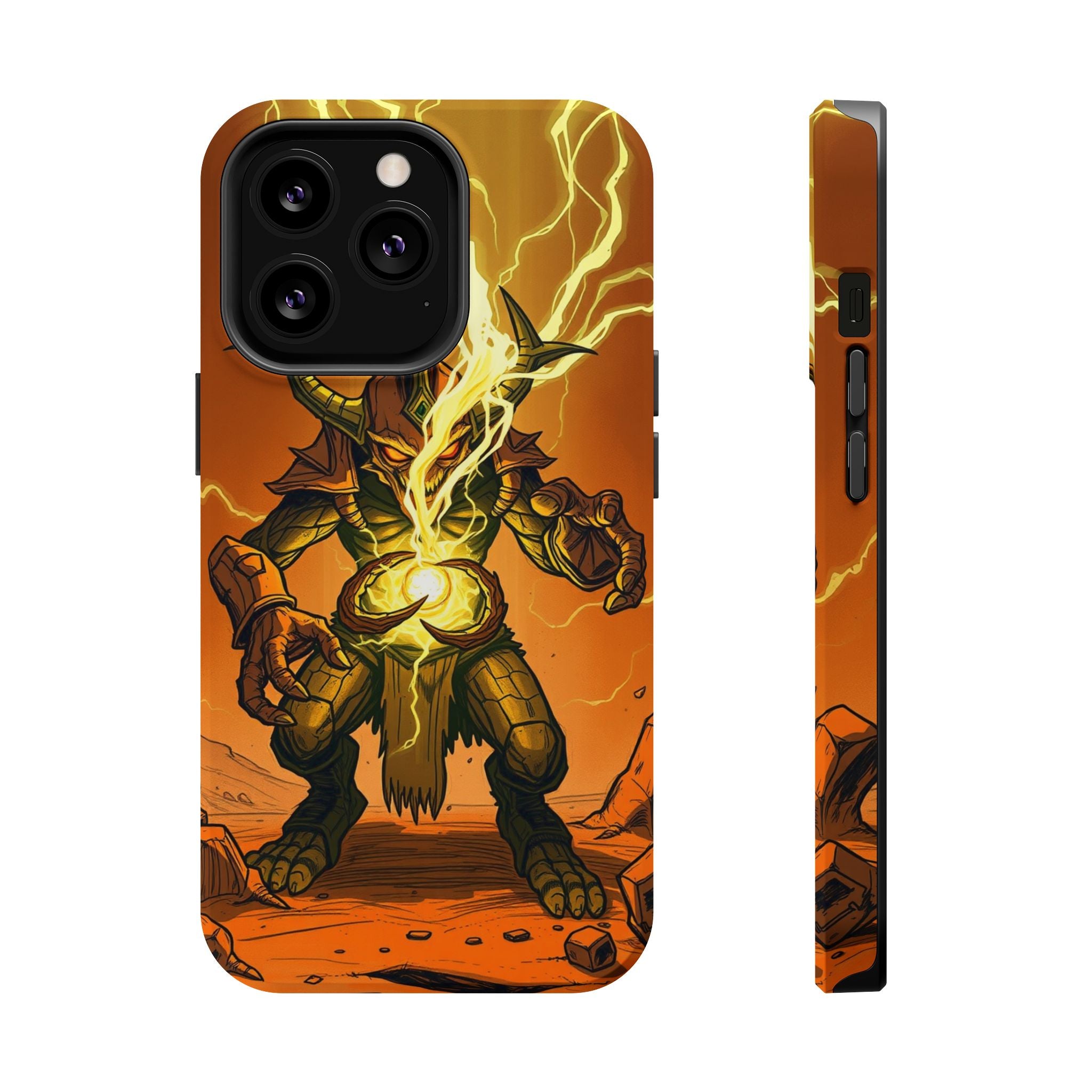 iPhone Burnt Orange And Sand Chaos Goblin Energy Clean Minimal Snap Case · iPhon