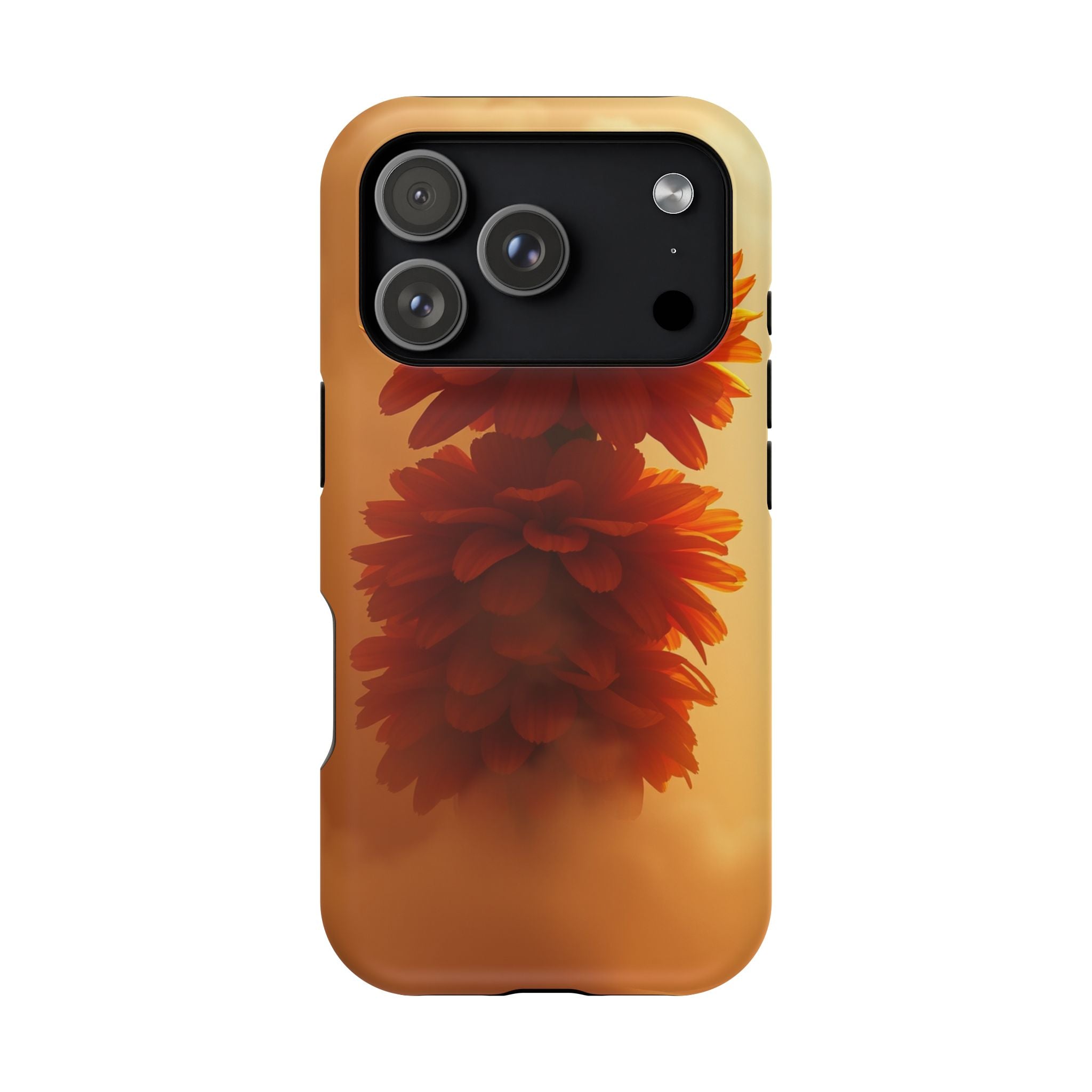 iPhone Ranunculus Stack 3D Digital Bold Modern Everyday Snap Case · iPhone Case