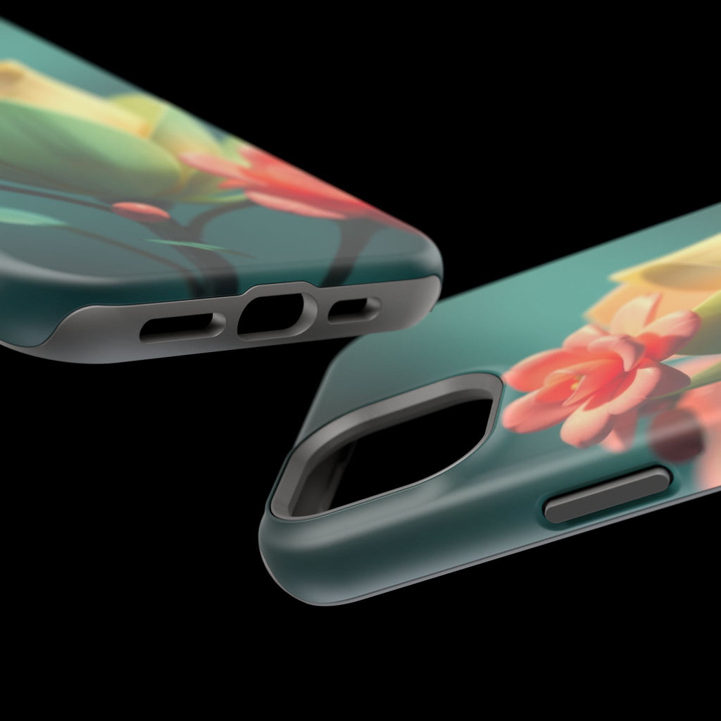 iPhone Floral Geometric Electric Art Slim Everyday Designer Case · iPhone Case