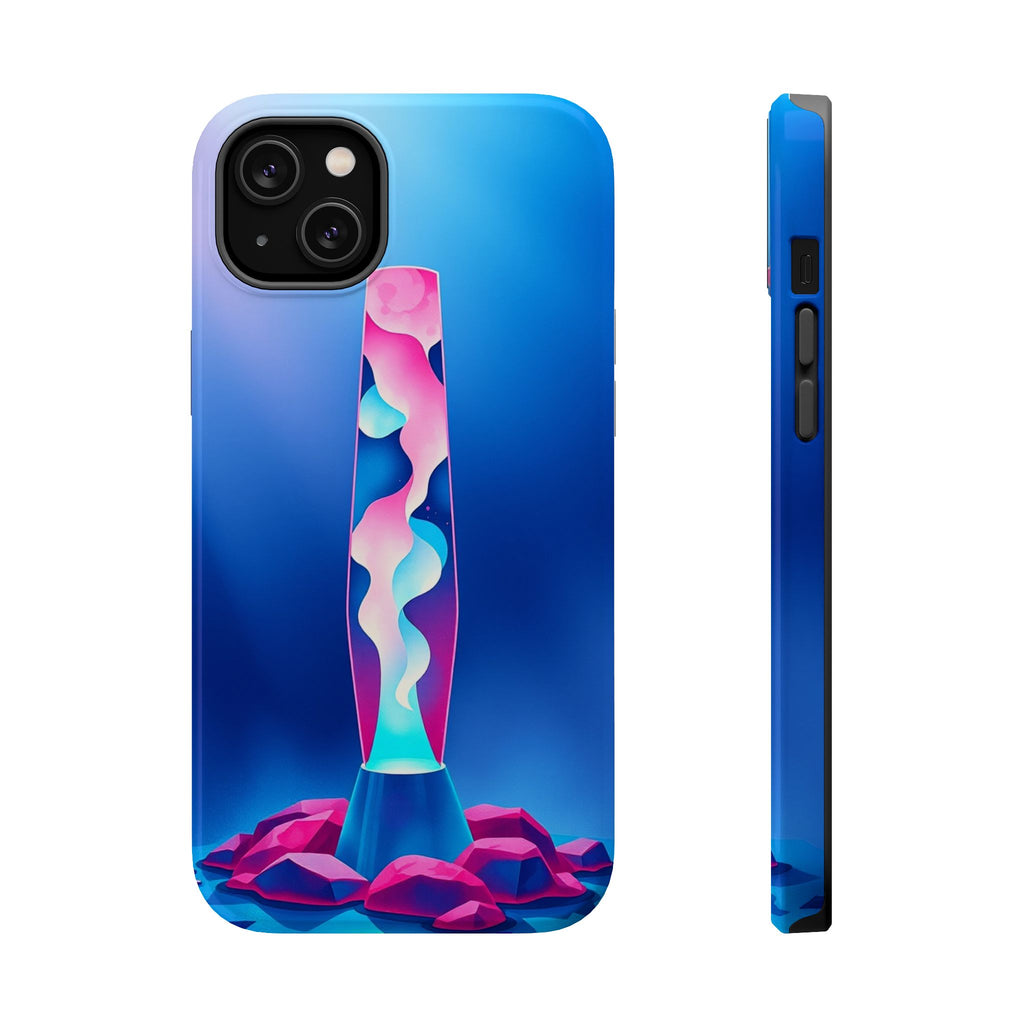 iPhone Cyan And Magenta Lava Lamp Flow Slim Everyday Designer Case · iPhone Case