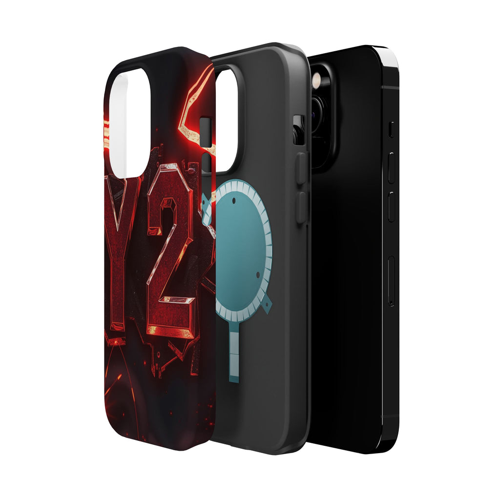 iPhone Y2K Holographic Bold Art Slim Everyday Designer Case · iPhone Case