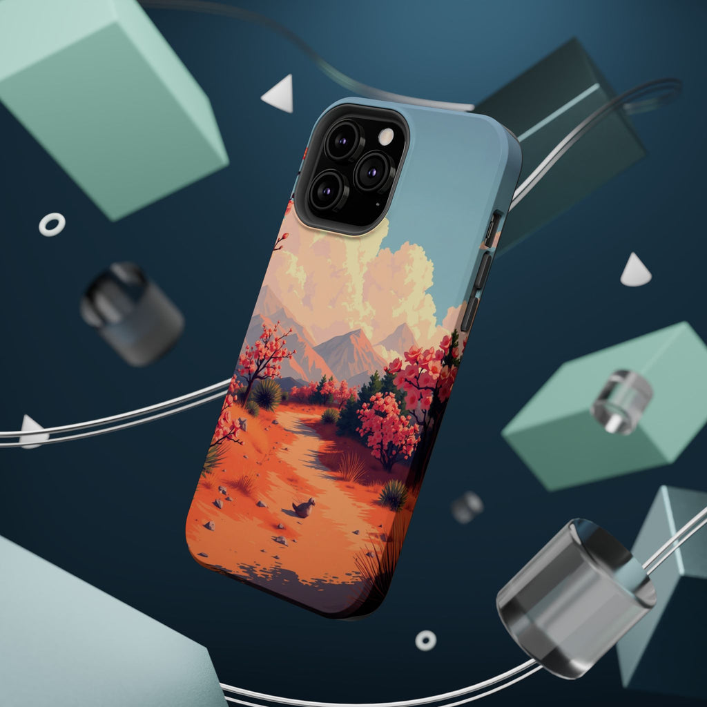 iPhone Burnt Orange And Sand Blossom Trail Slim iPhone Everyday · iPhone Case